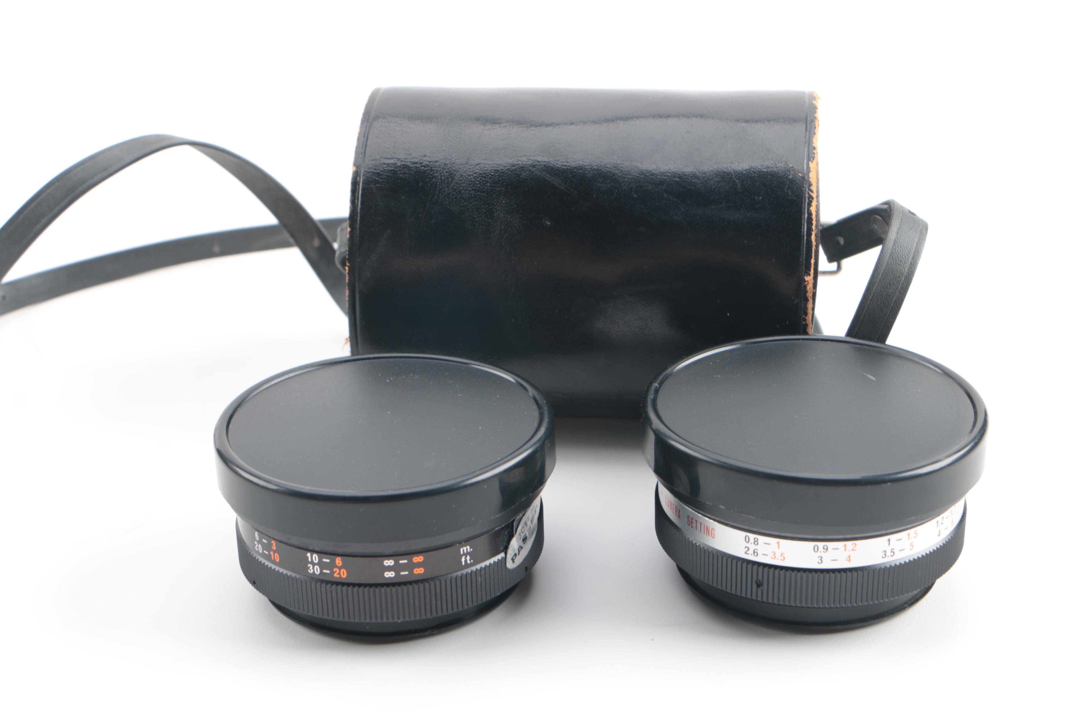 Vintage Yashica Electro 35 and FX-D Quartz Cameras with Cases and Accessories