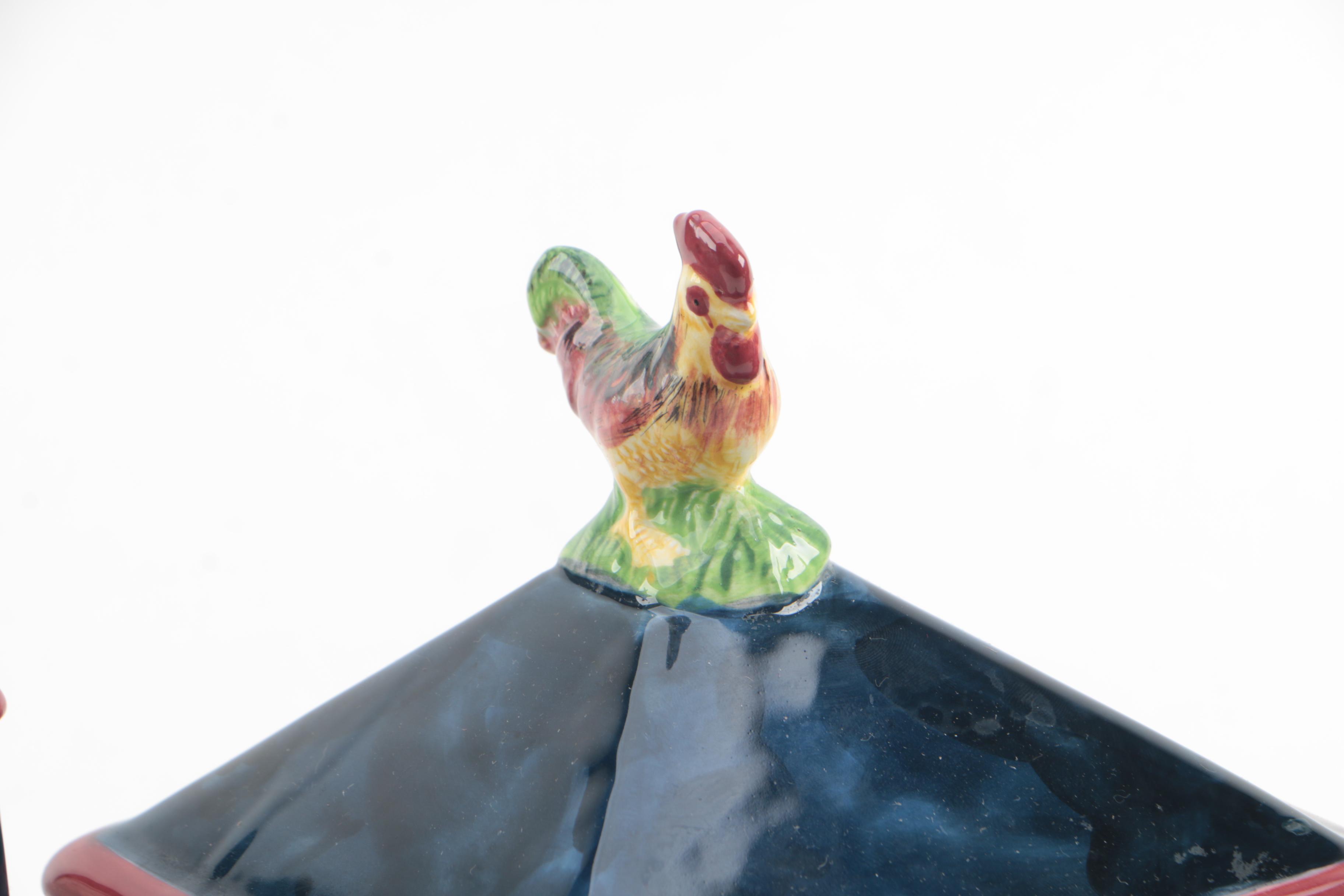 Susan Winget for Certified International "Sunrise" Ceramic Canisters