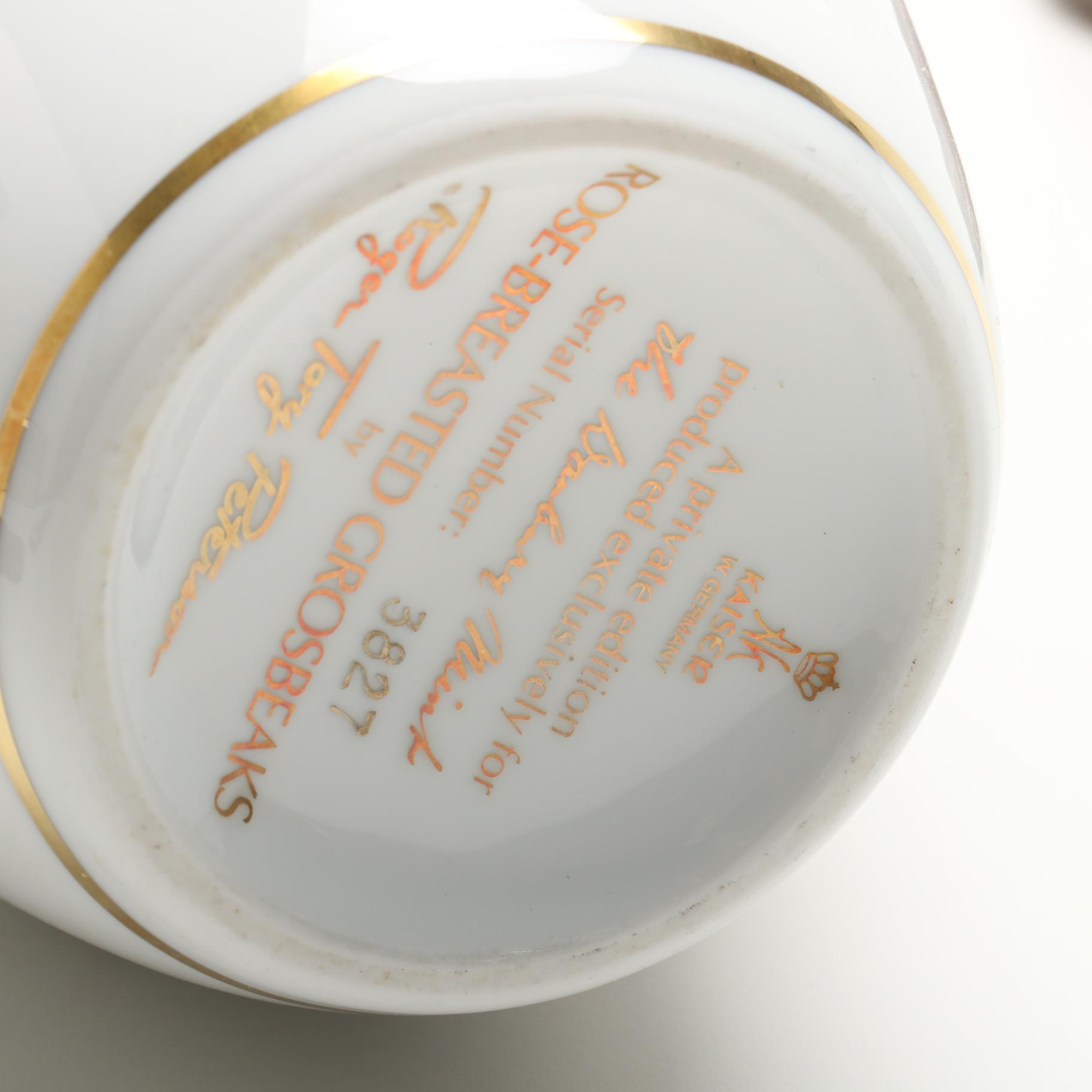 Roger Tory Perterson Hand Painted Porcelain Vases for The Danbury Mint