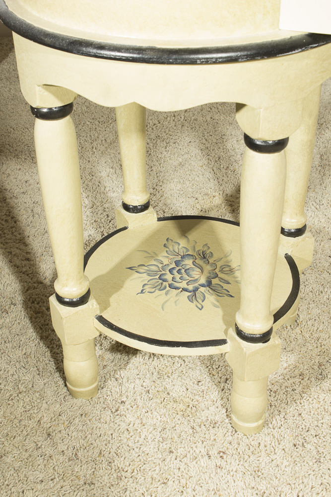 Contemporary Painted Accent Table