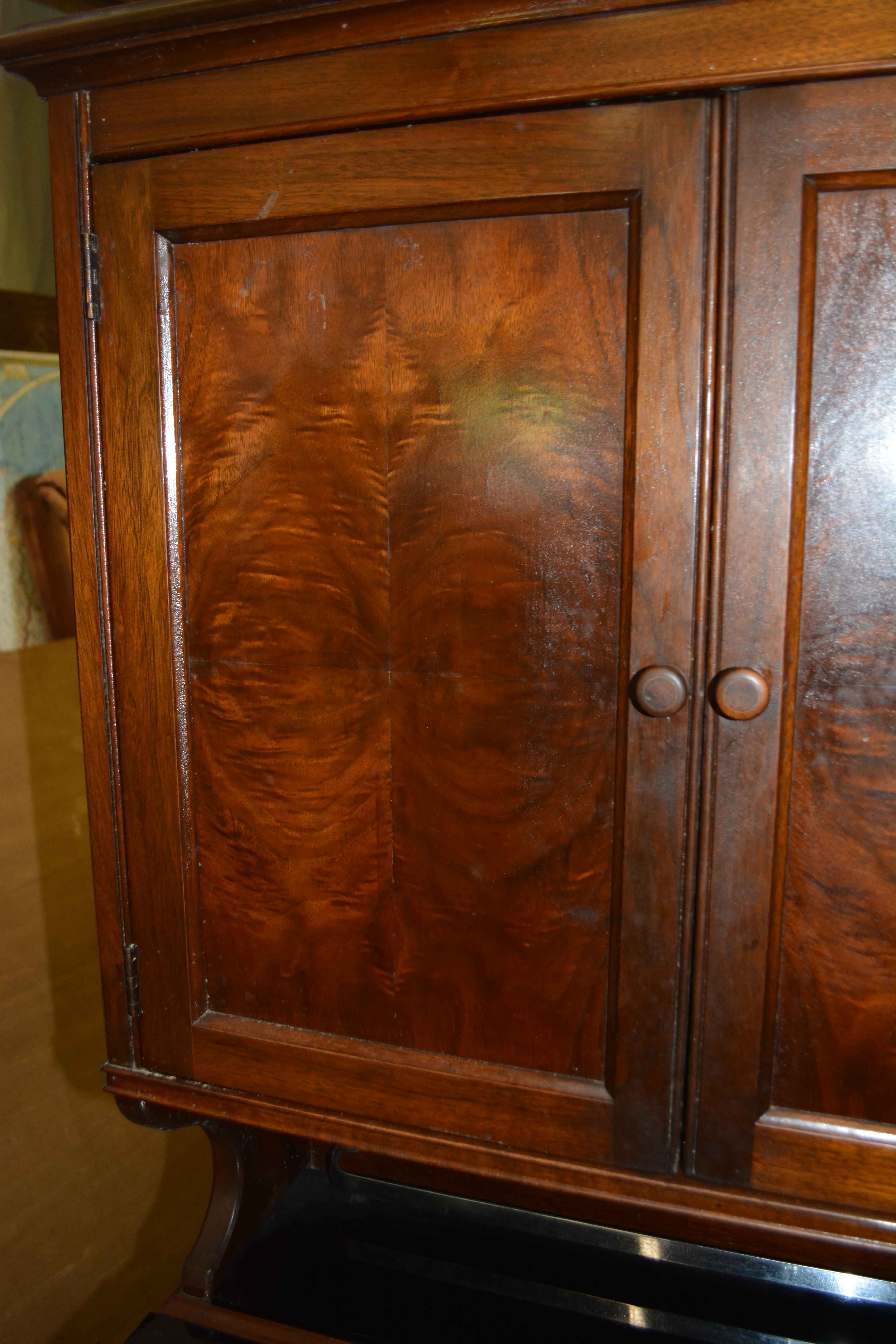 Vintage Walnut Dentist Cabinet by Hamilton Manufacturing Company