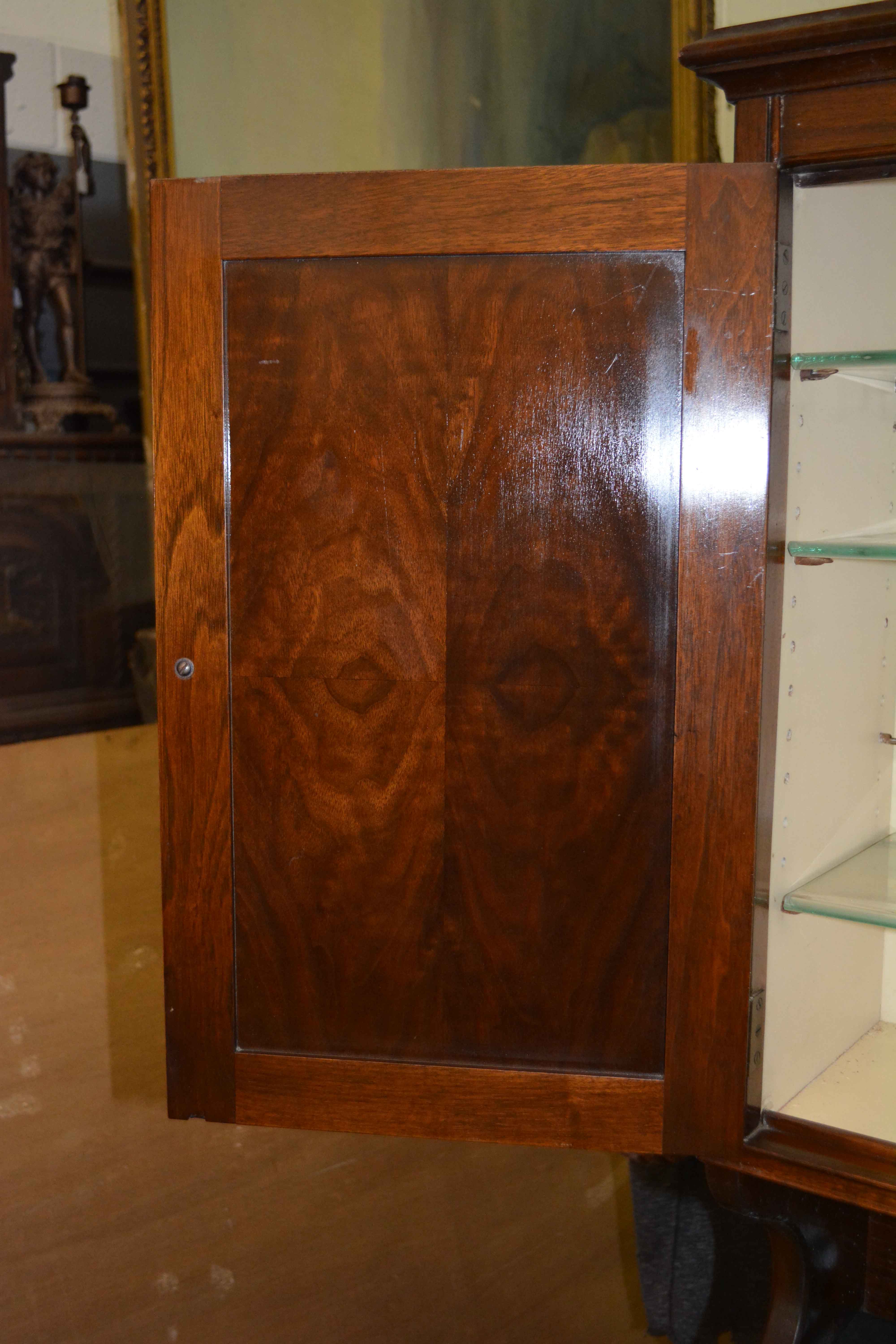 Vintage Walnut Dentist Cabinet by Hamilton Manufacturing Company