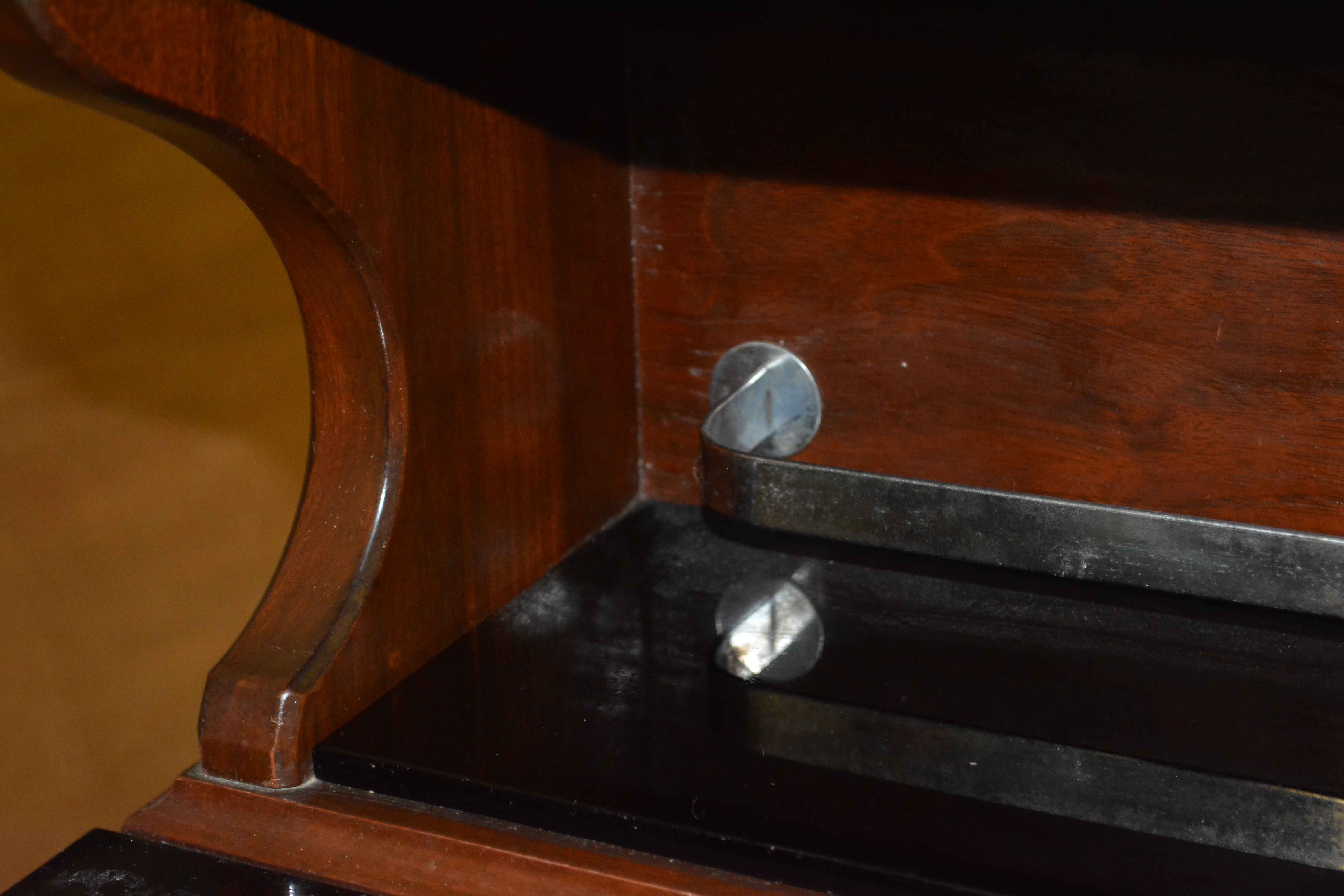 Vintage Walnut Dentist Cabinet by Hamilton Manufacturing Company