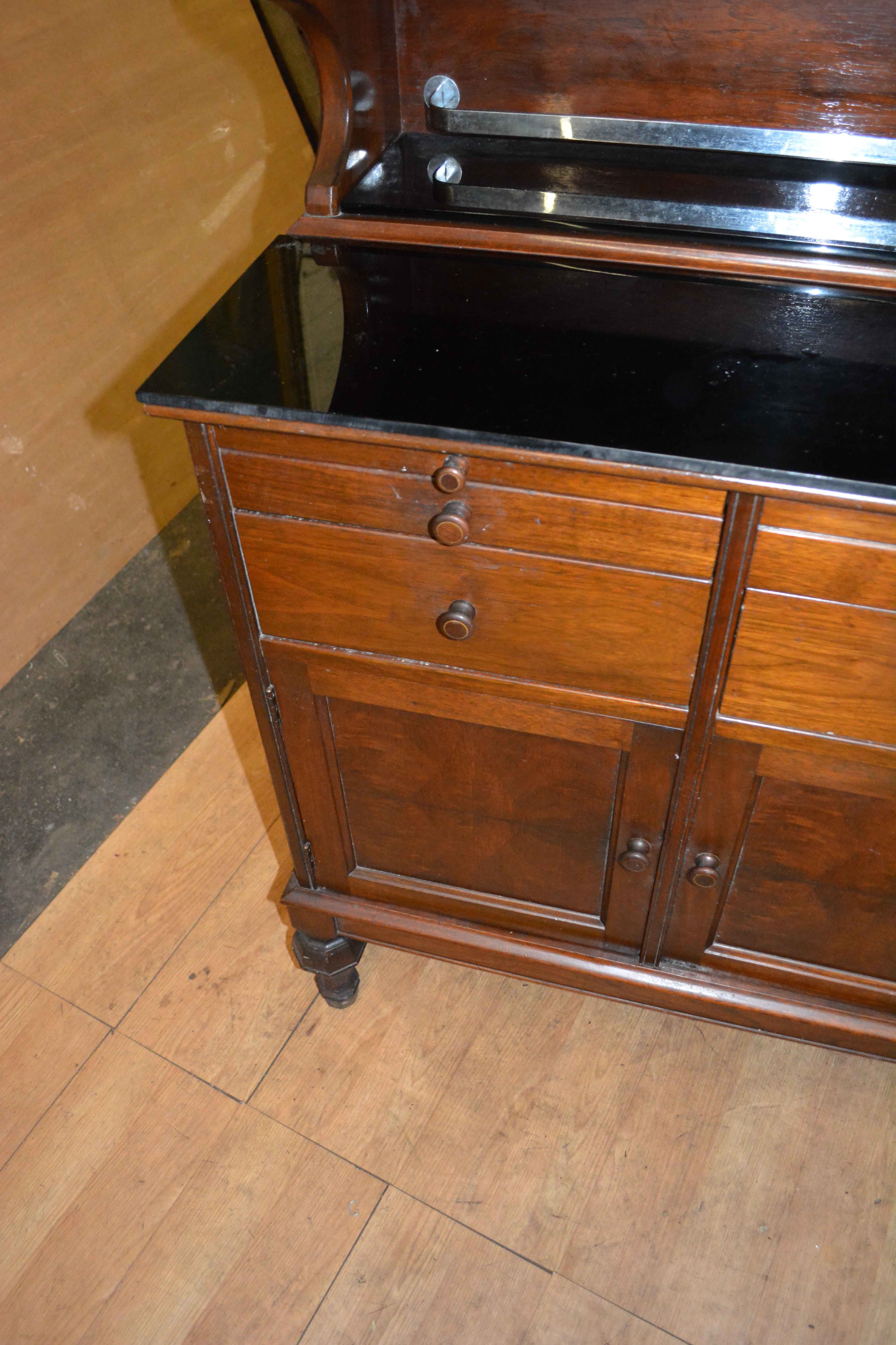 Vintage Walnut Dentist Cabinet by Hamilton Manufacturing Company