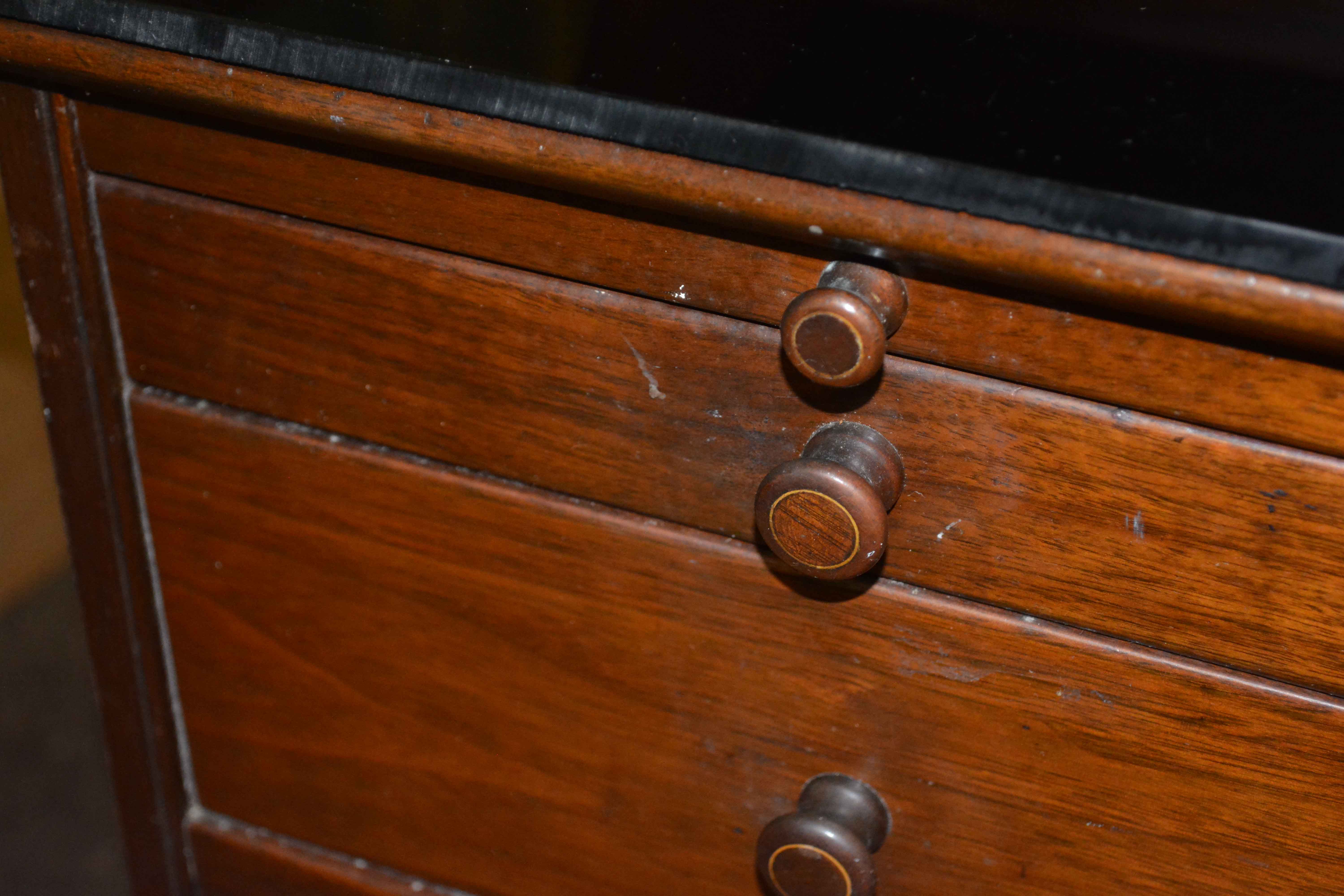 Vintage Walnut Dentist Cabinet by Hamilton Manufacturing Company