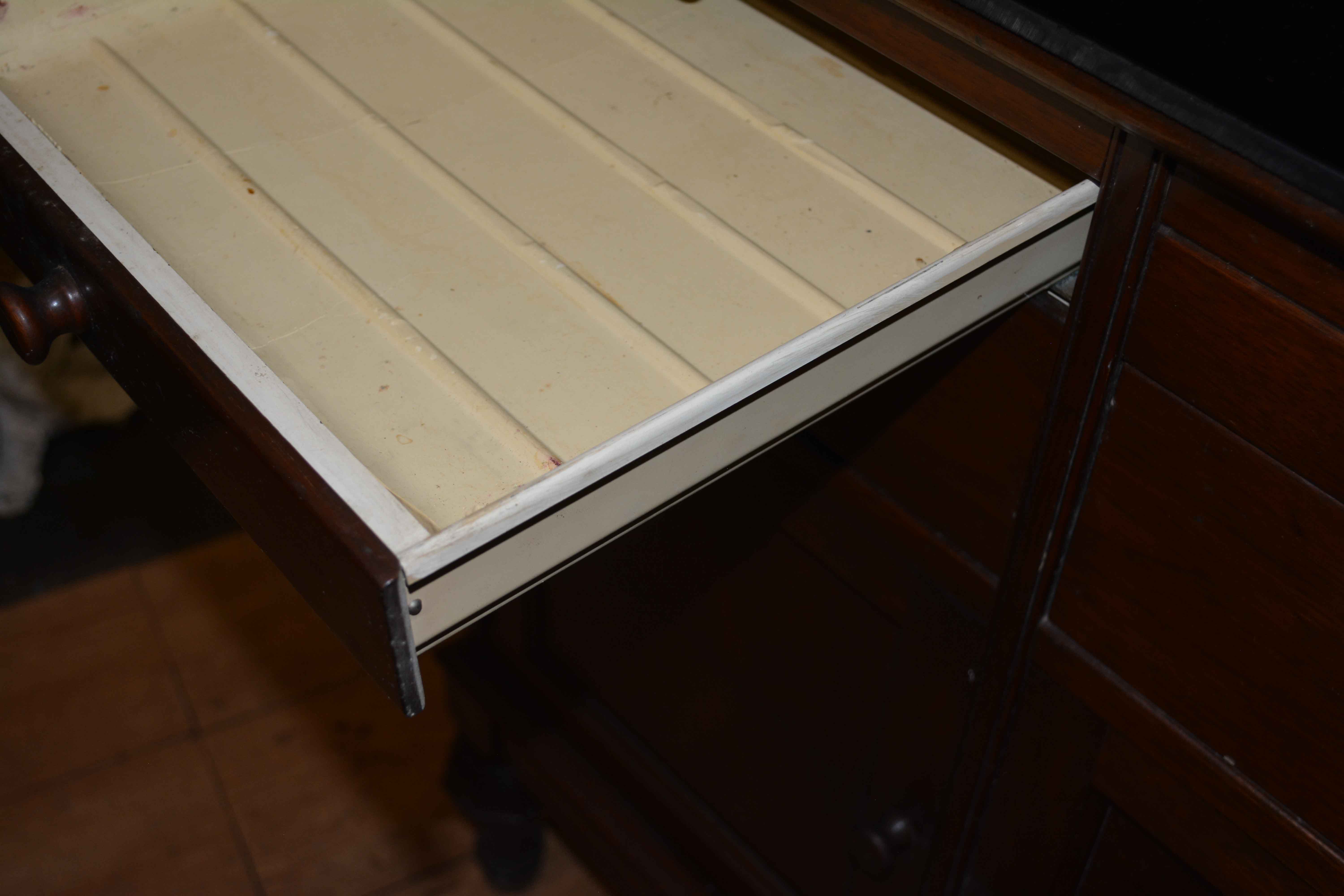 Vintage Walnut Dentist Cabinet by Hamilton Manufacturing Company