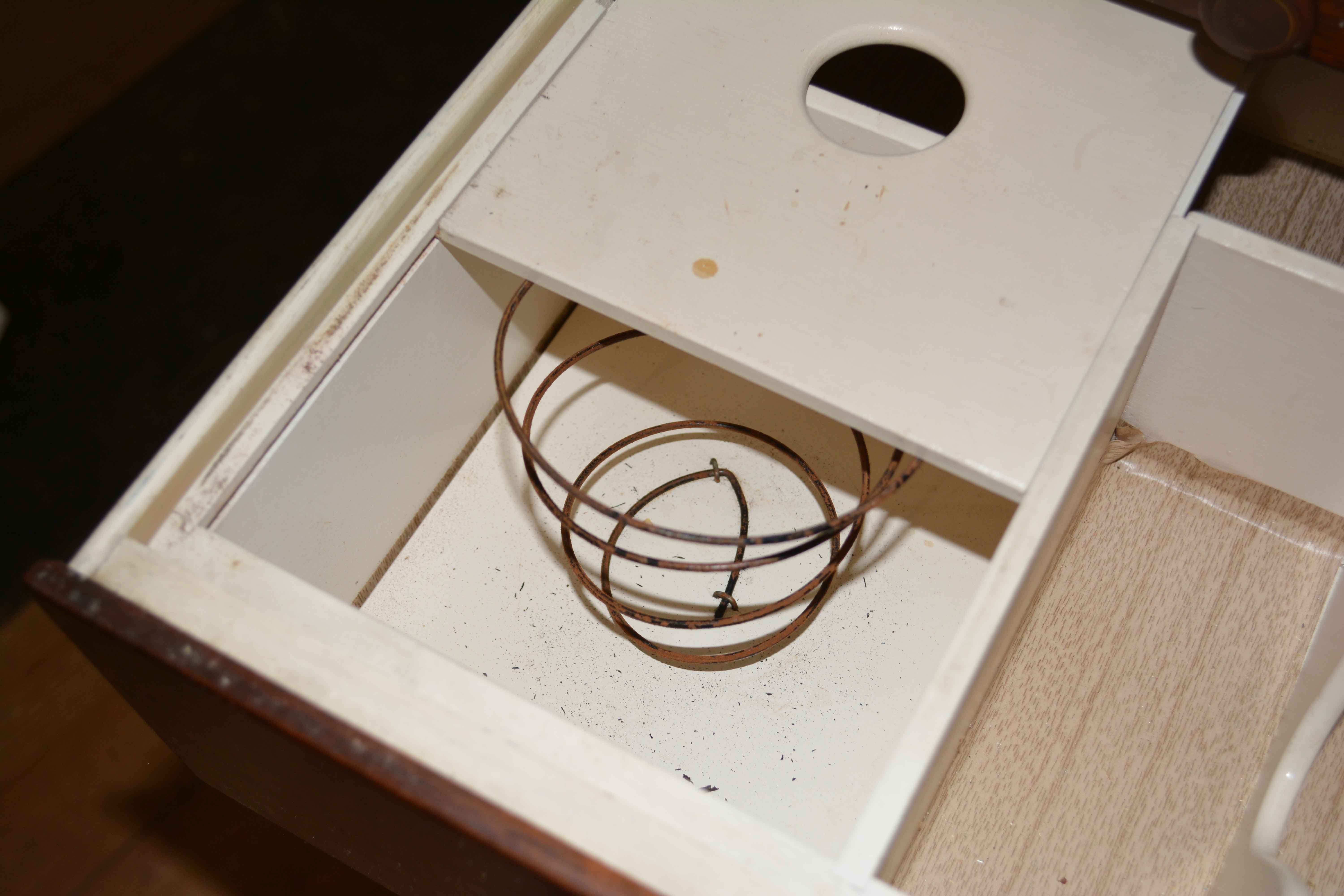 Vintage Walnut Dentist Cabinet by Hamilton Manufacturing Company