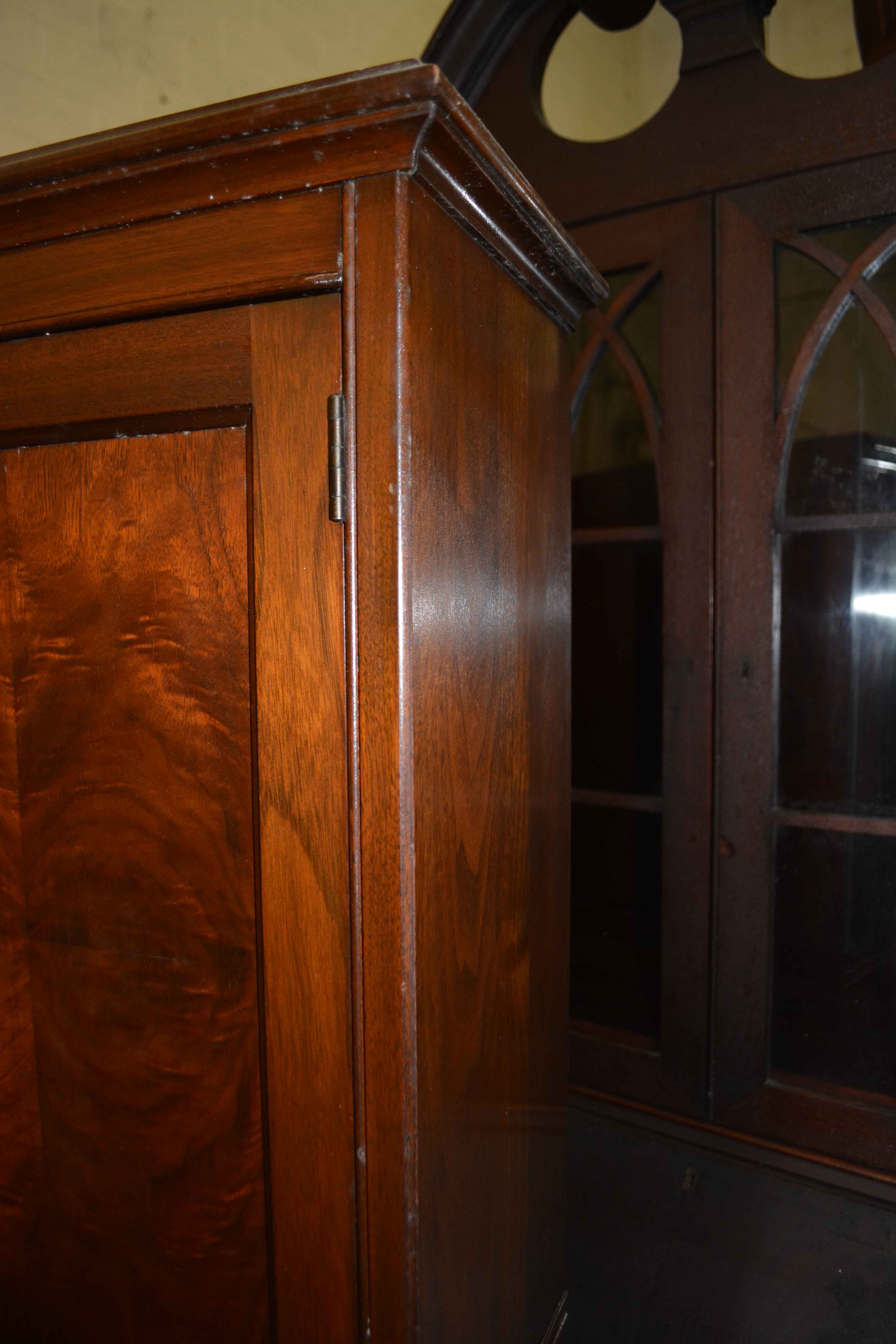 Vintage Walnut Dentist Cabinet by Hamilton Manufacturing Company