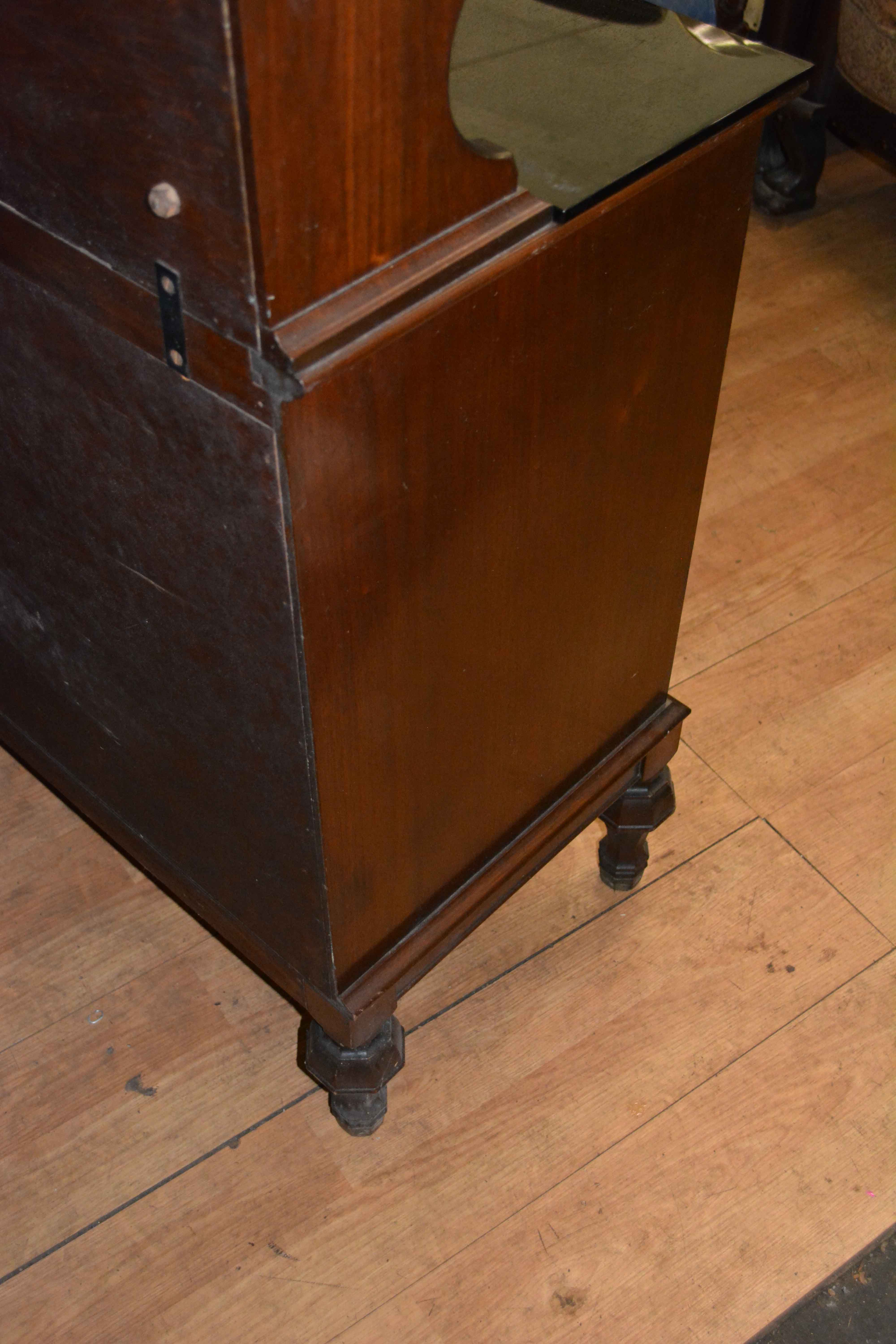 Vintage Walnut Dentist Cabinet by Hamilton Manufacturing Company
