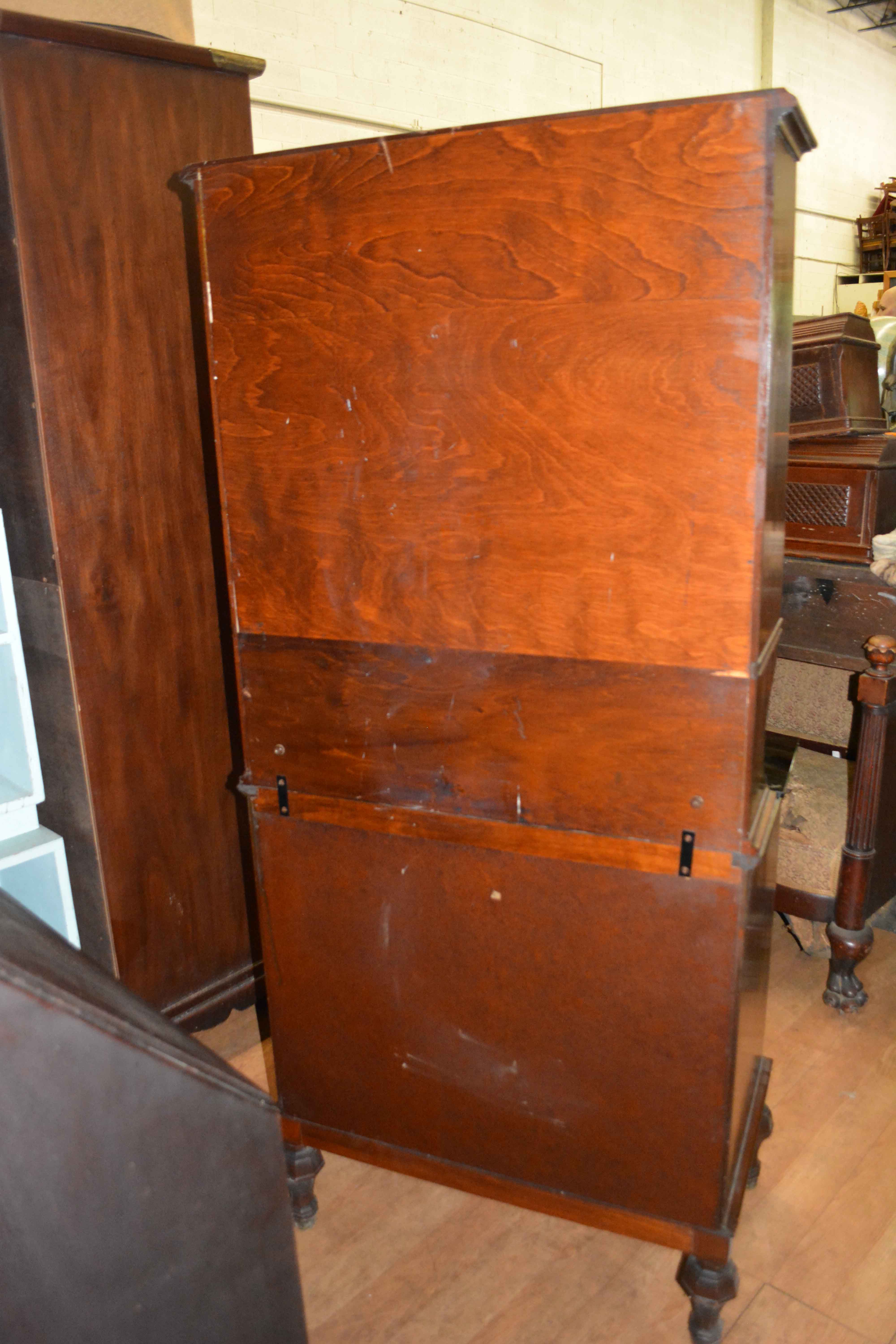 Vintage Walnut Dentist Cabinet by Hamilton Manufacturing Company