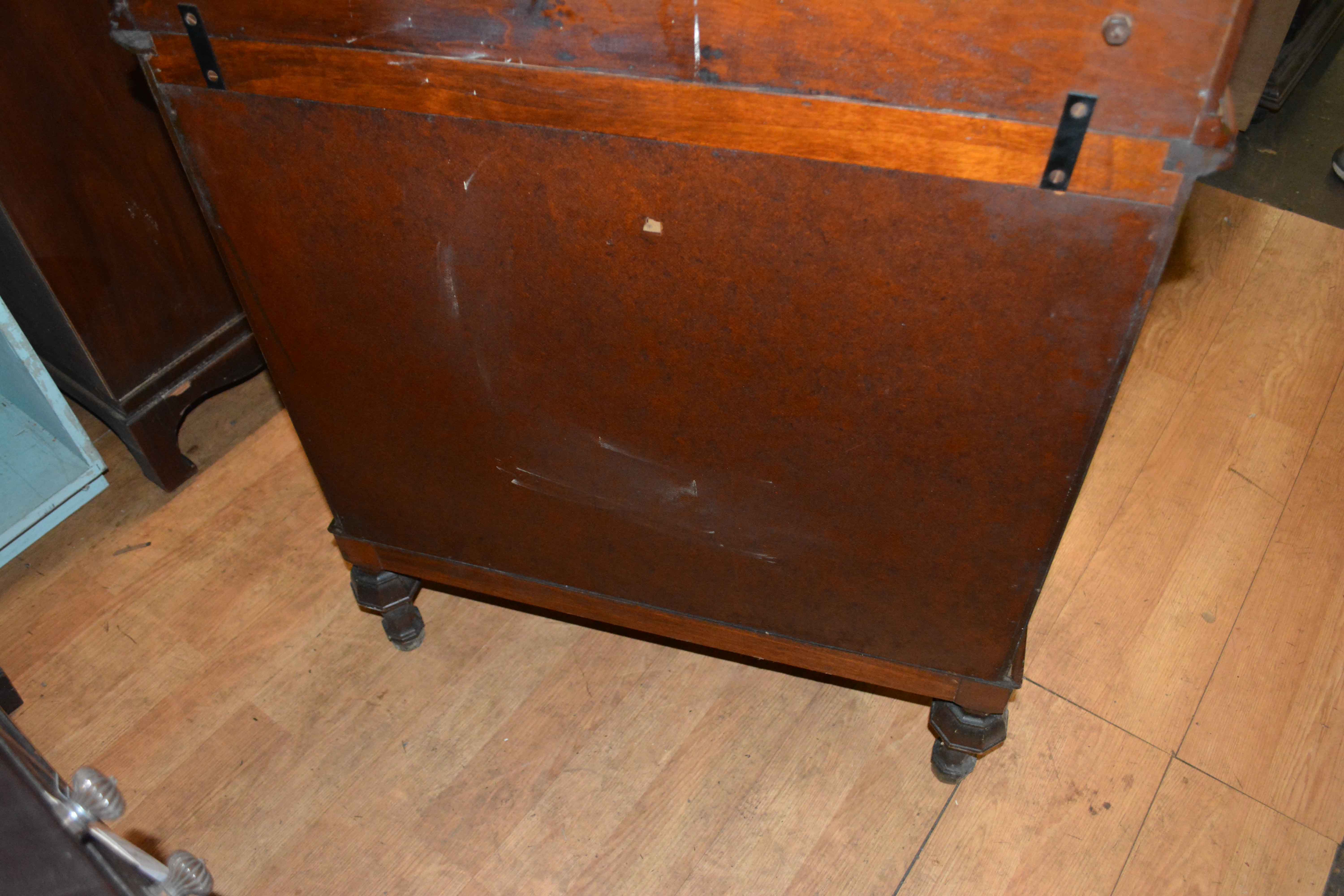 Vintage Walnut Dentist Cabinet by Hamilton Manufacturing Company