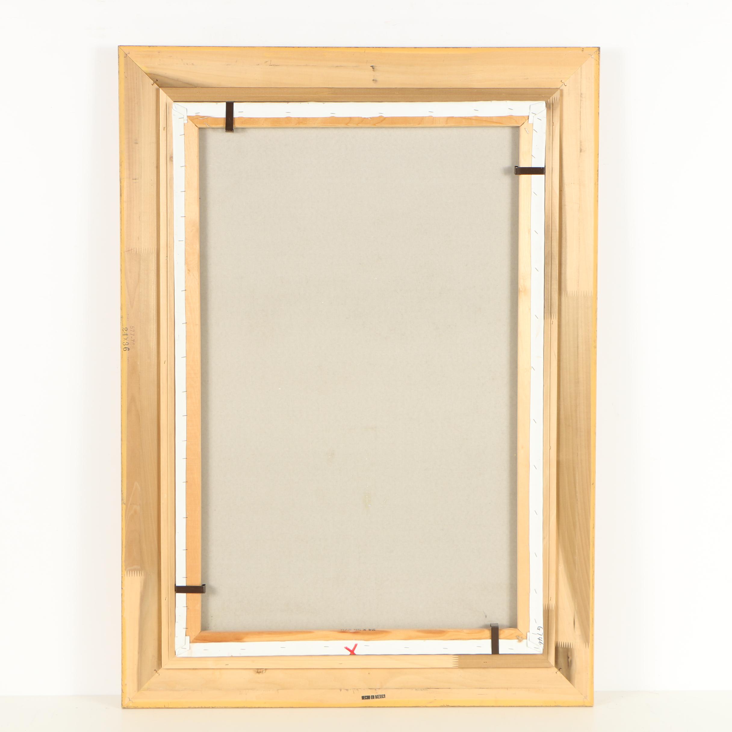 M. Rost Circa 2000 Oil Painting of a Canal