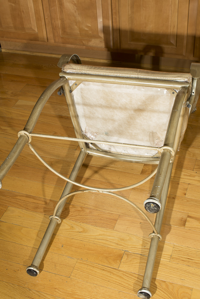 Neoclassical Style Glass Top Bistro Table with Barstools