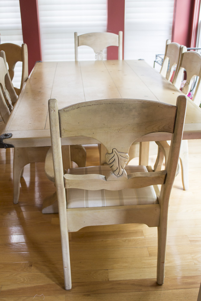 Country Style Pine Dining Table with Chairs