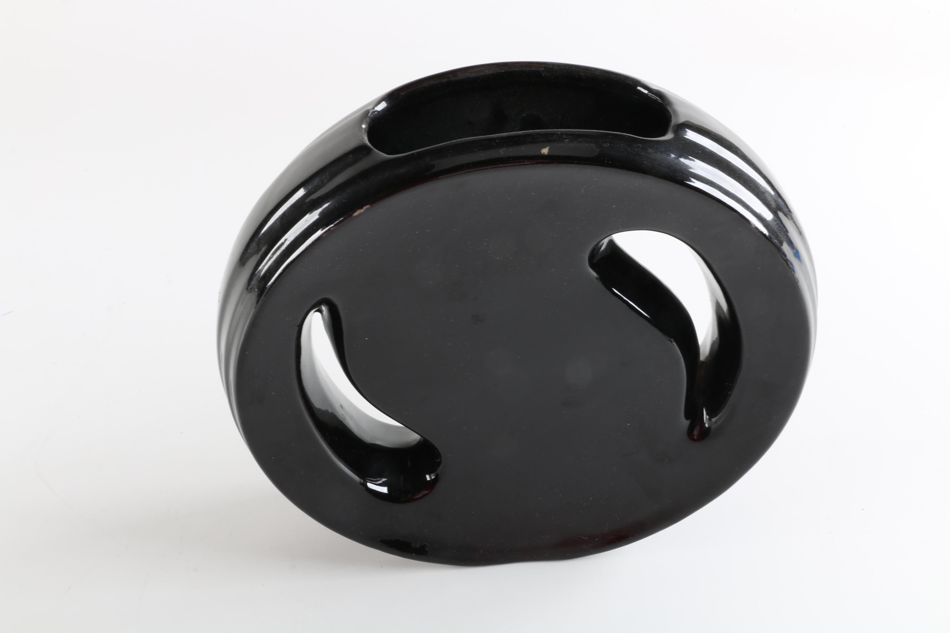 Glass and Ceramic Flat Vases including Kosta Boda