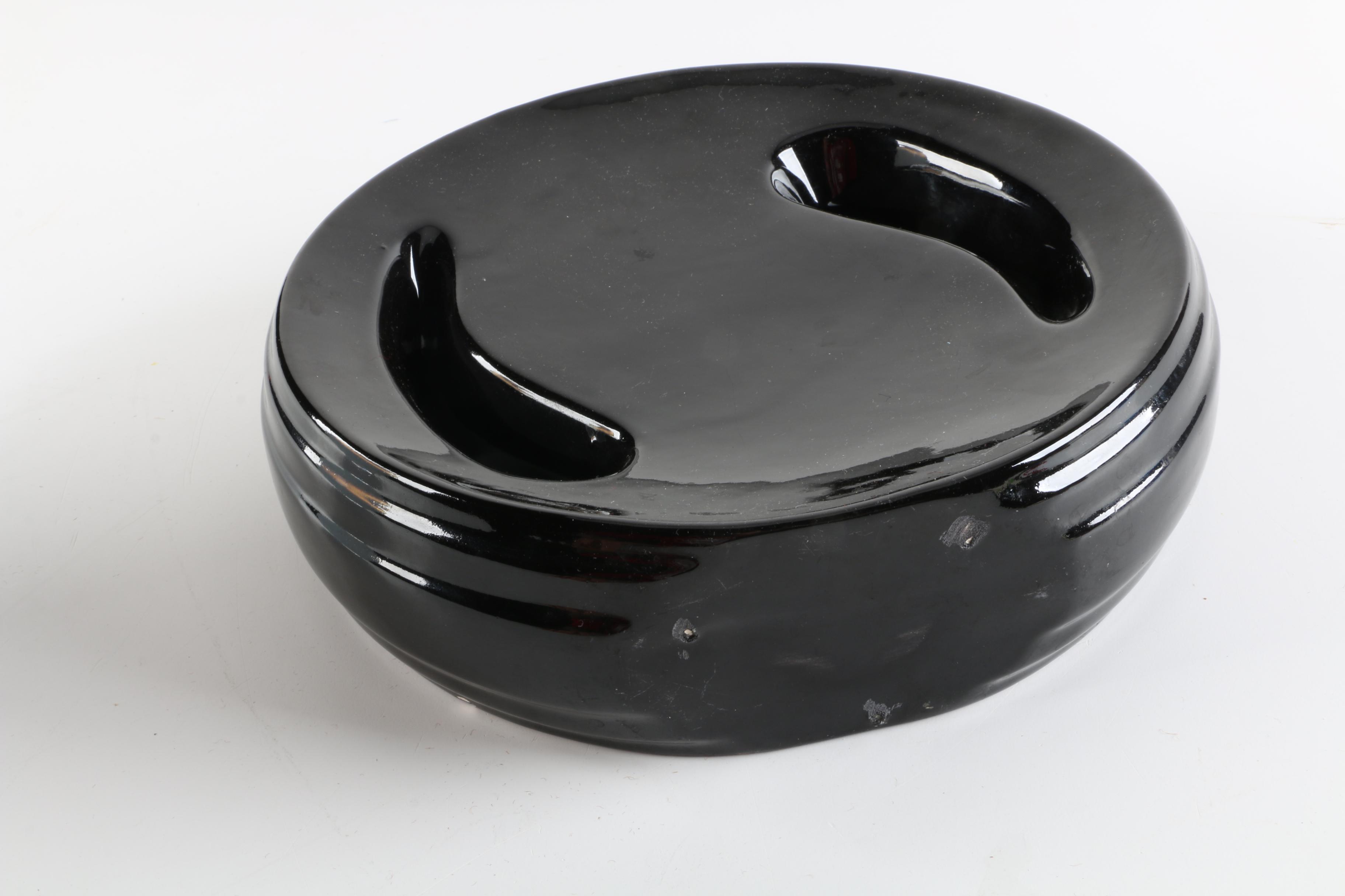 Glass and Ceramic Flat Vases including Kosta Boda