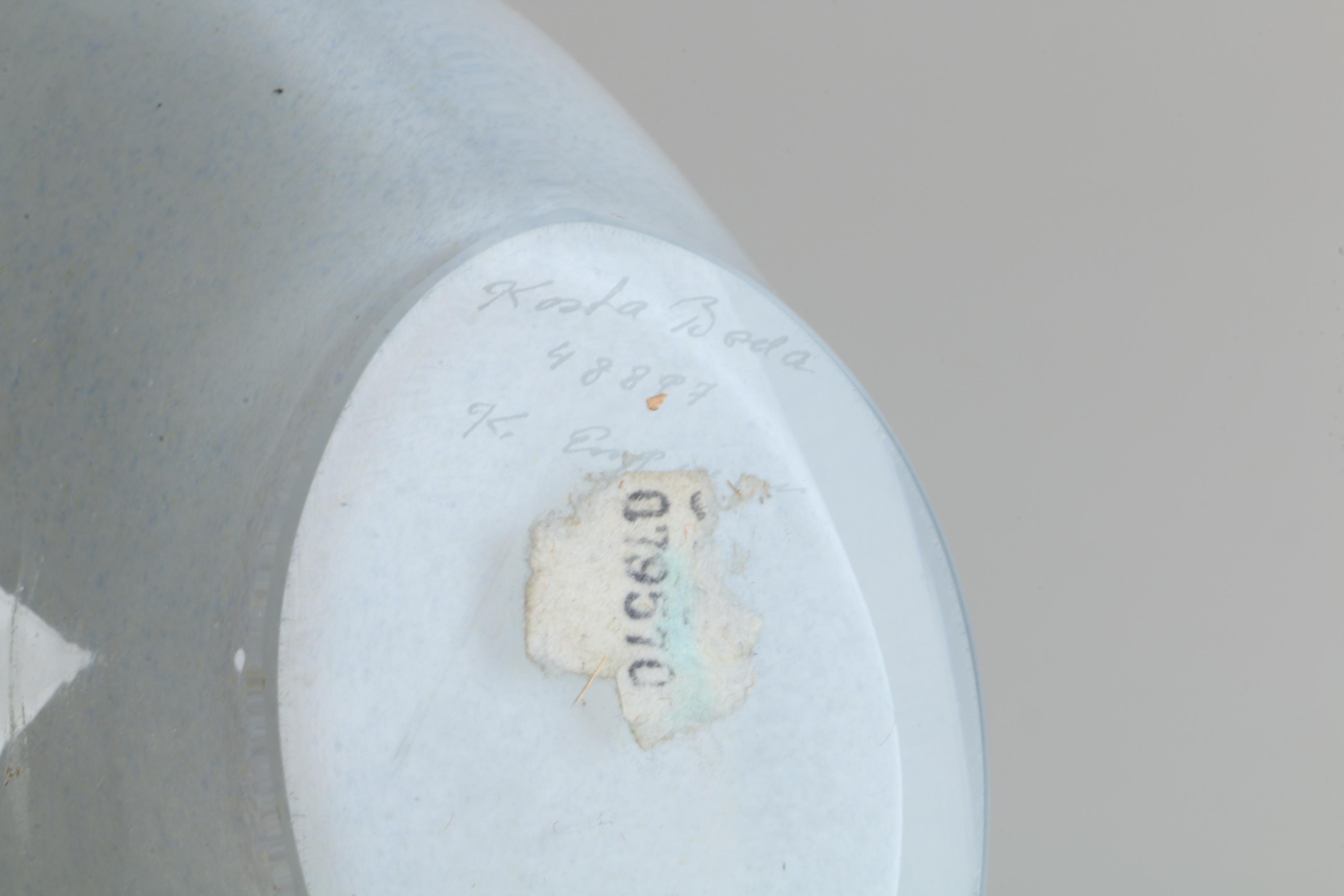 Glass and Ceramic Flat Vases including Kosta Boda