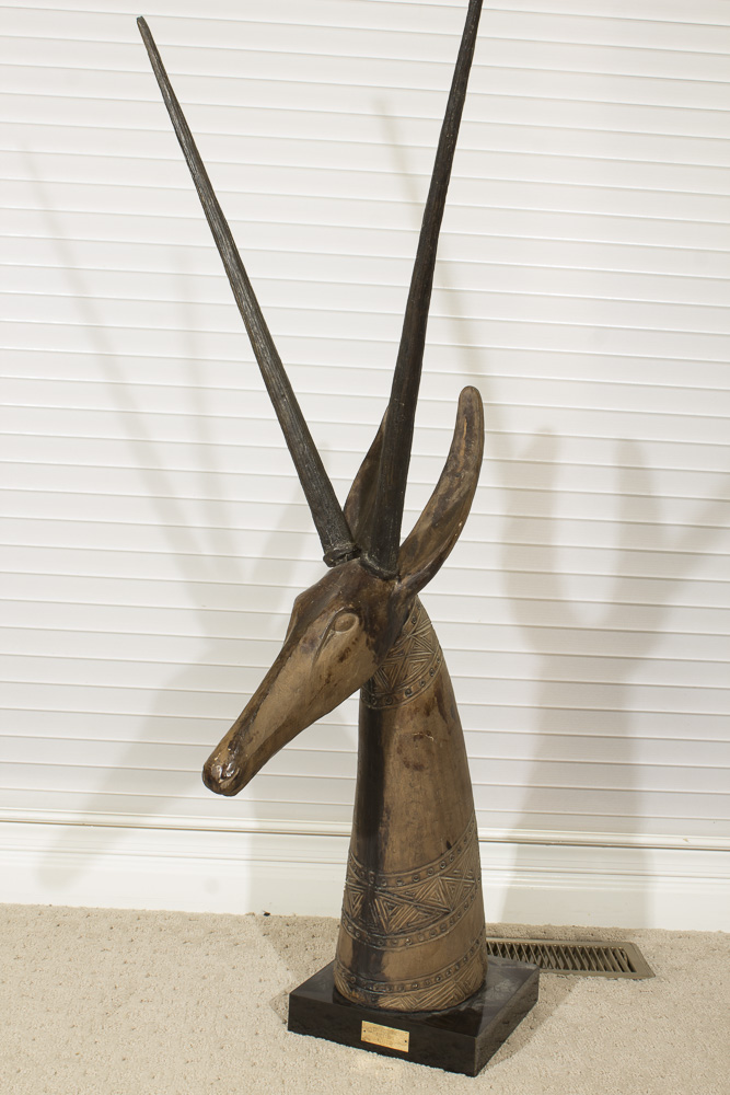 Mixed Media Antelope Sculpture
