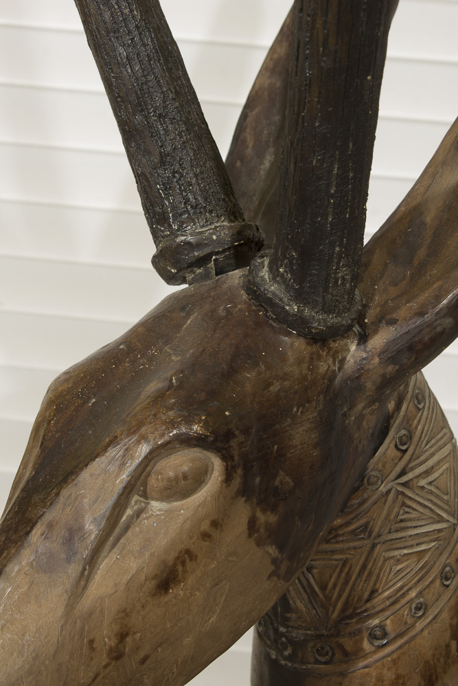 Mixed Media Antelope Sculpture