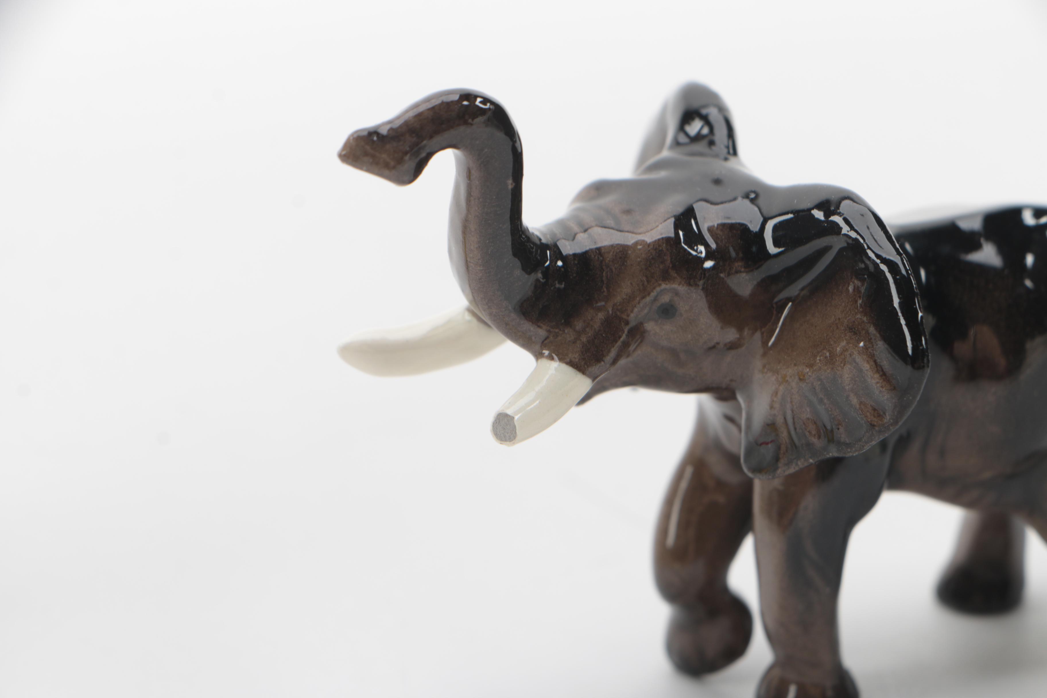 Porcelain and Ceramic Elephant Figurines Featuring Andrea by Sadek