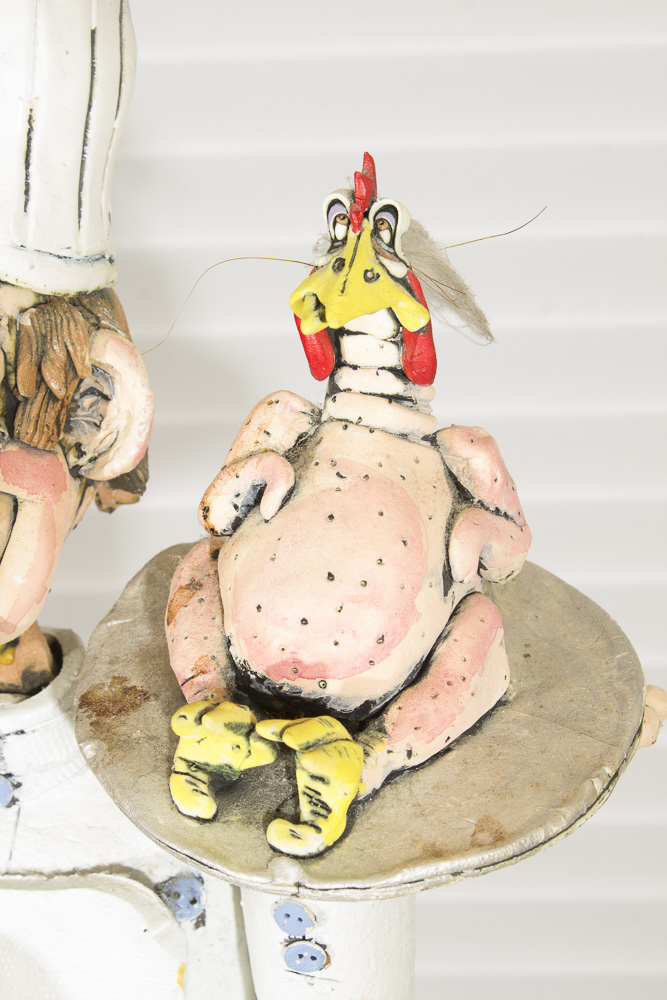 Ceramic Sculpture of Chef