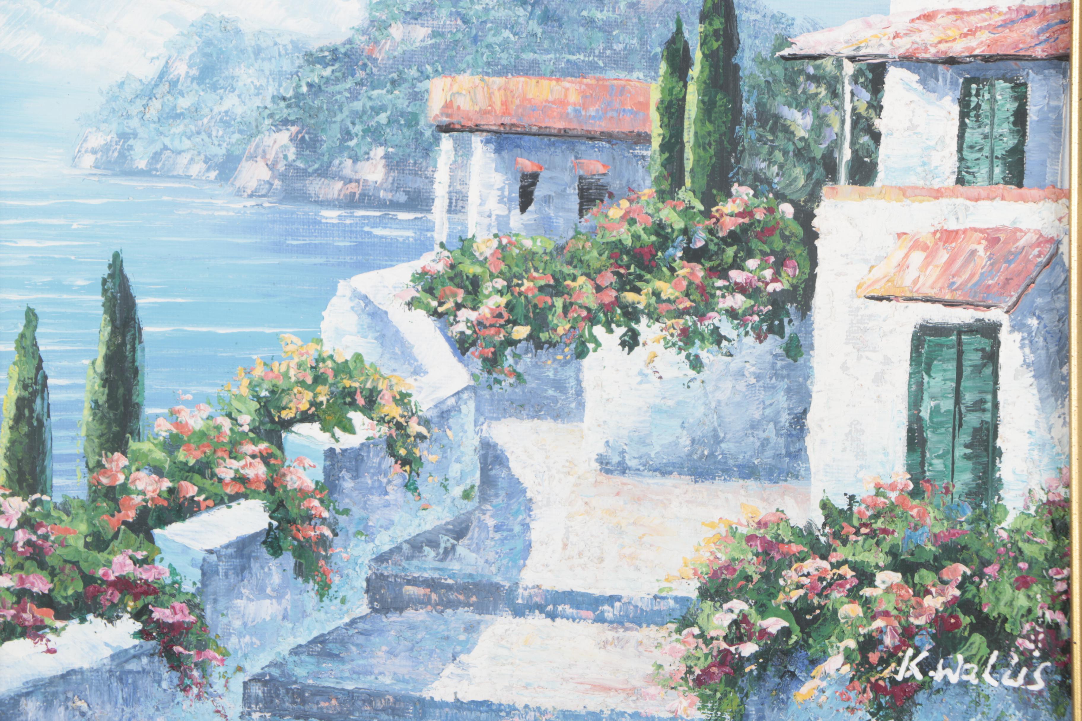 K. Wallis Circa 2000 Oil Painting