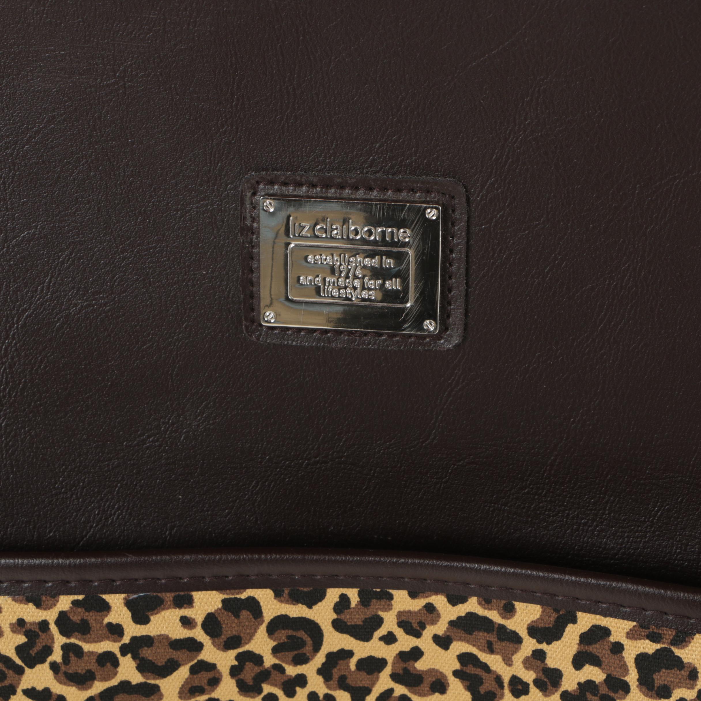 Liz Claiborne Leopard Print Luggage Set