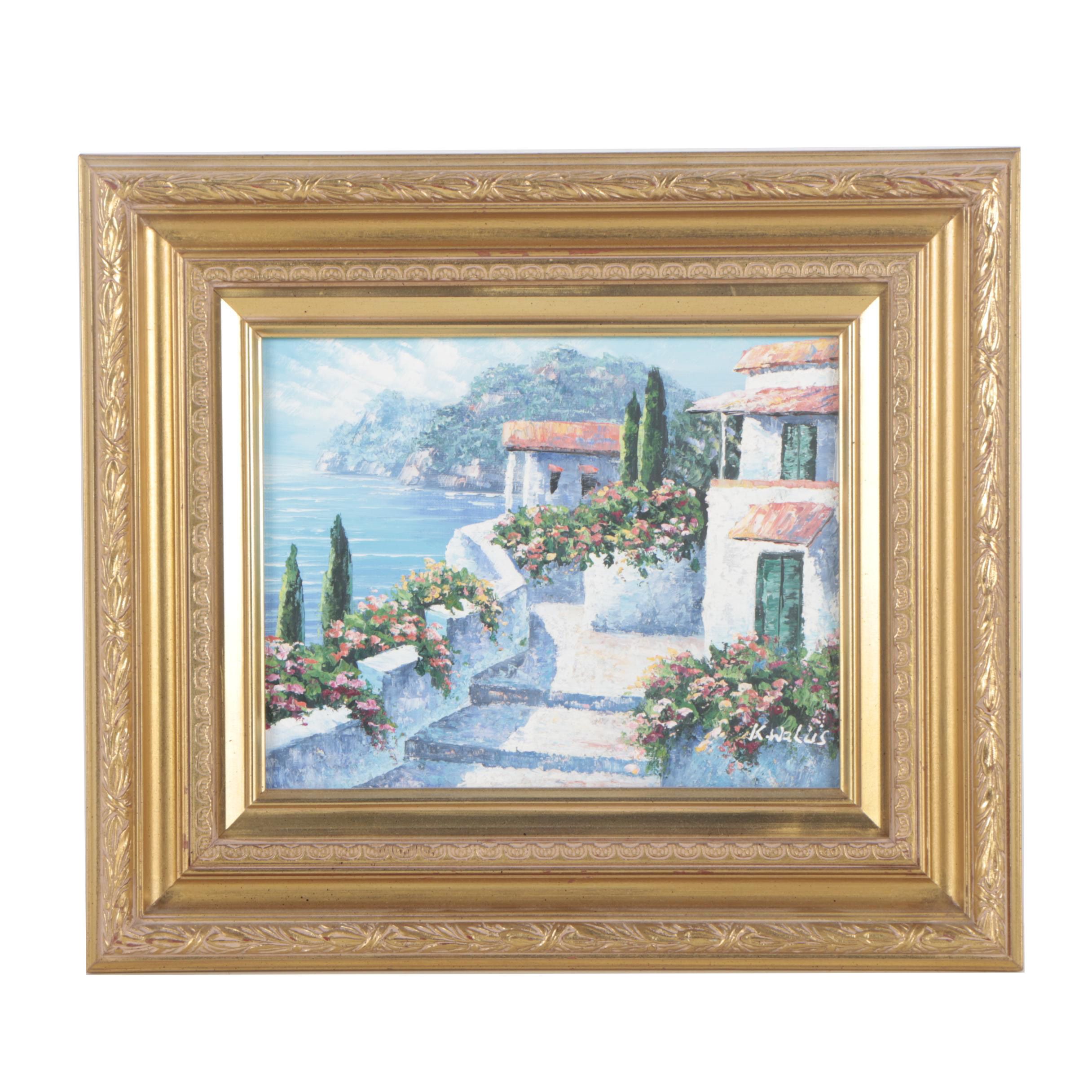 K. Wallis Circa 2000 Oil Painting