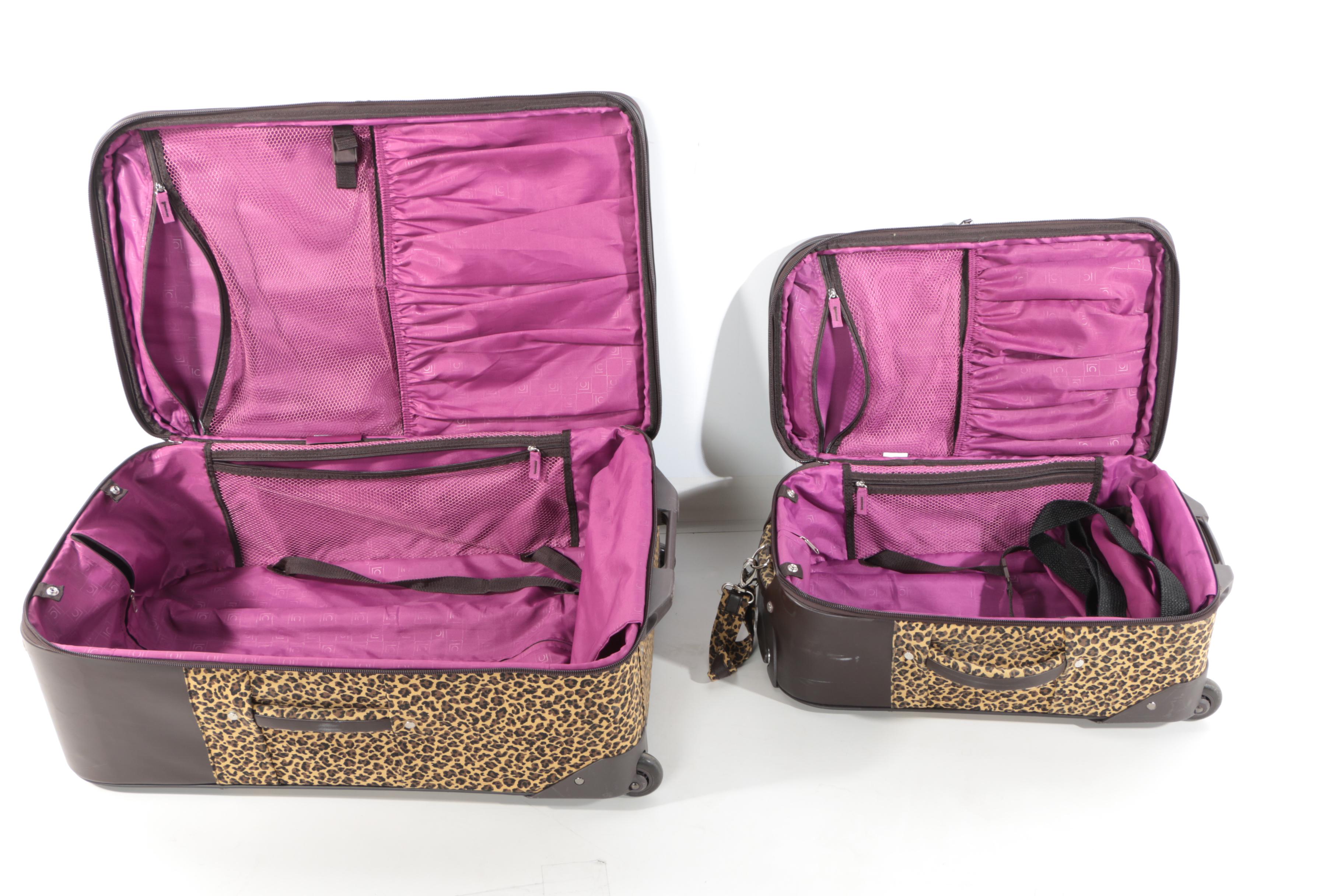 Liz Claiborne Leopard Print Luggage Set