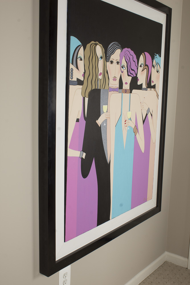 Petrovsky Acrylic Painting After Audrey Cole "Party People"