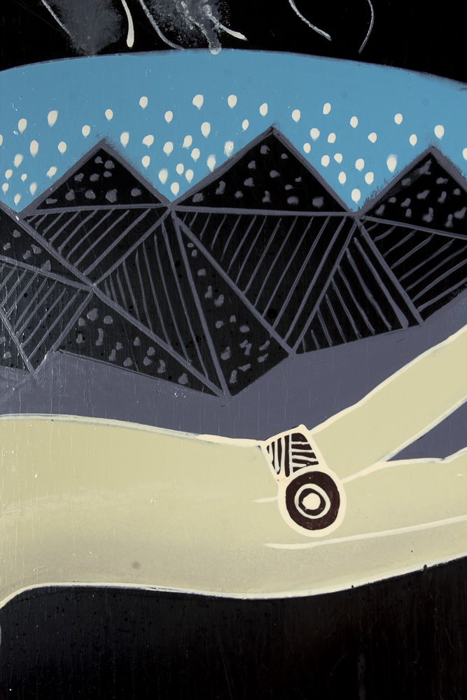 Acrylic Painting on Board After Jean Dunand