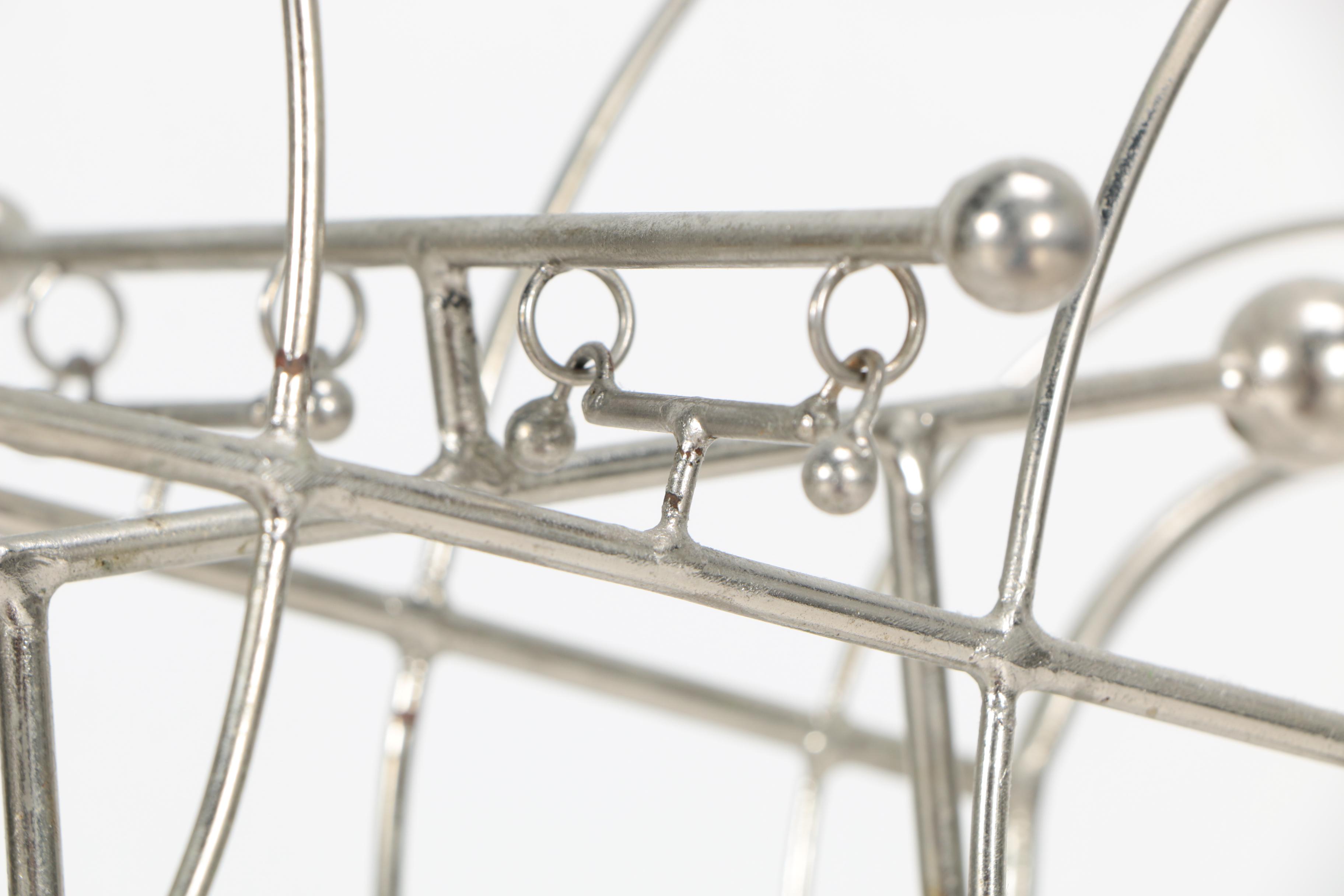 Joseph Burlini 1983 Abstract Metal Kinetic Sculpture