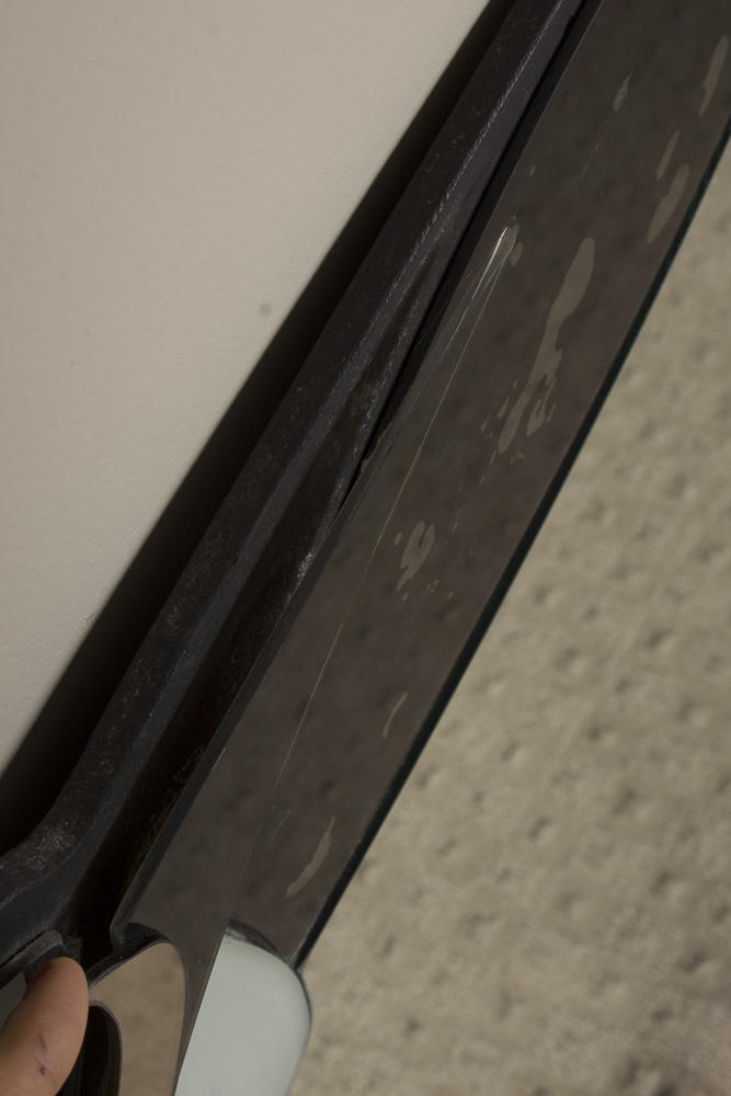 Contemporary Stylized Art Nouveau Figural Accented Wall Mirror