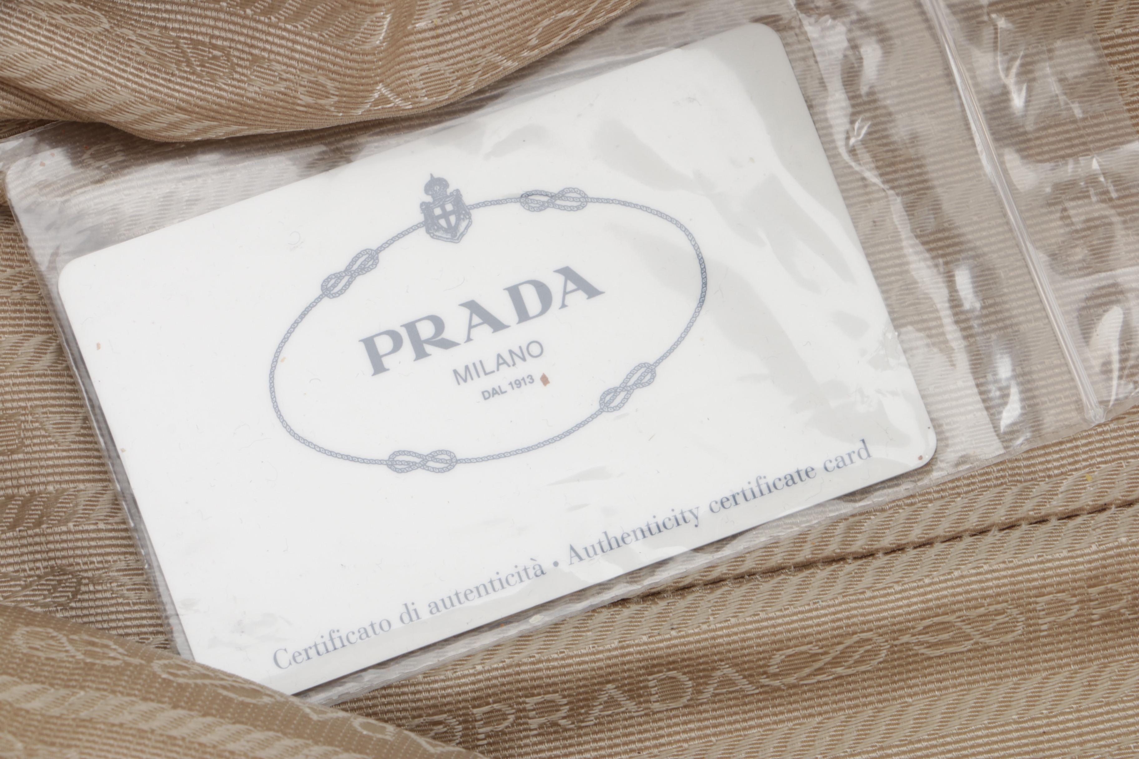 Prada Pebbled White Leather Handbag