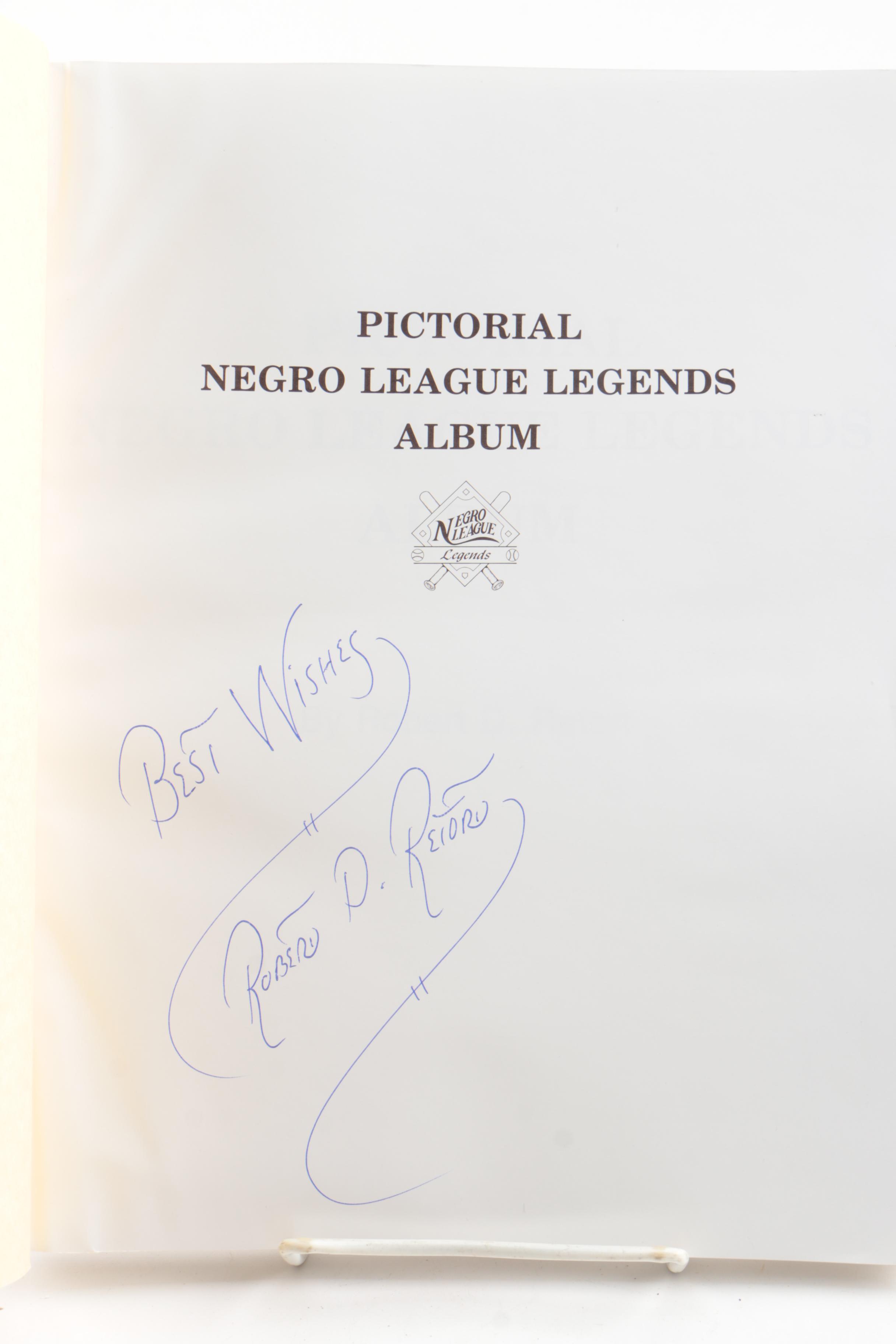 1992 Signed "Pictorial Negro League Legends Album" by Robert D. Retort