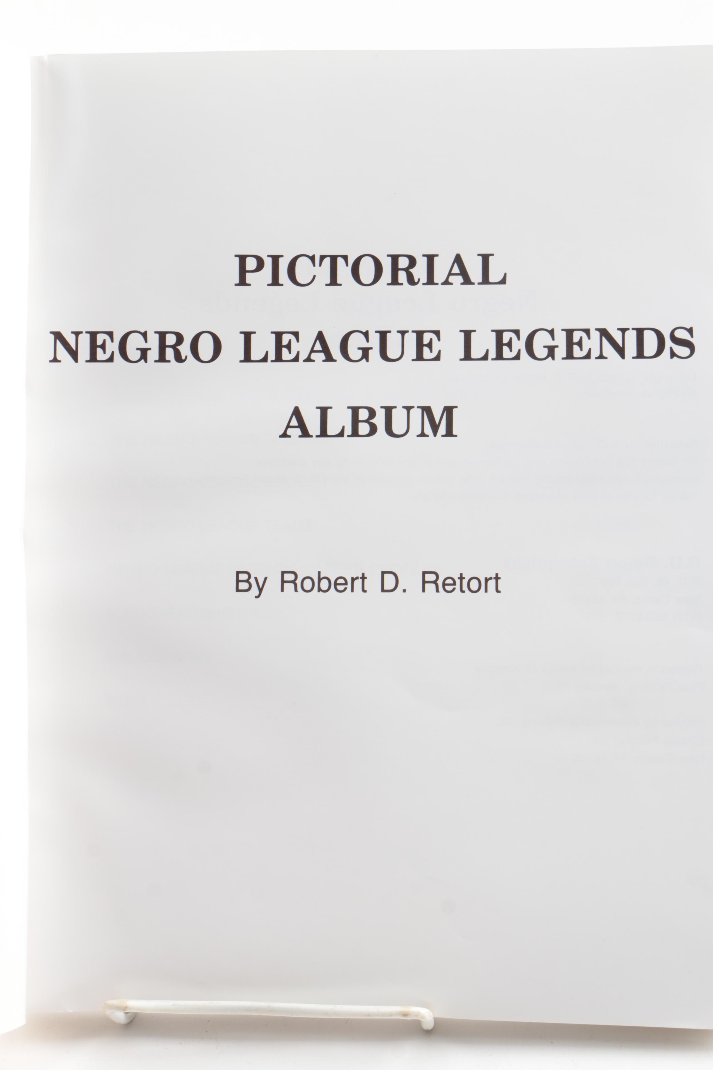 1992 Signed "Pictorial Negro League Legends Album" by Robert D. Retort