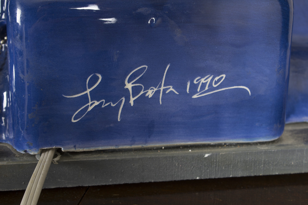 Signed Jerry Berta Ceramic and Neon "Babes Diner" Novelty Table Lamp