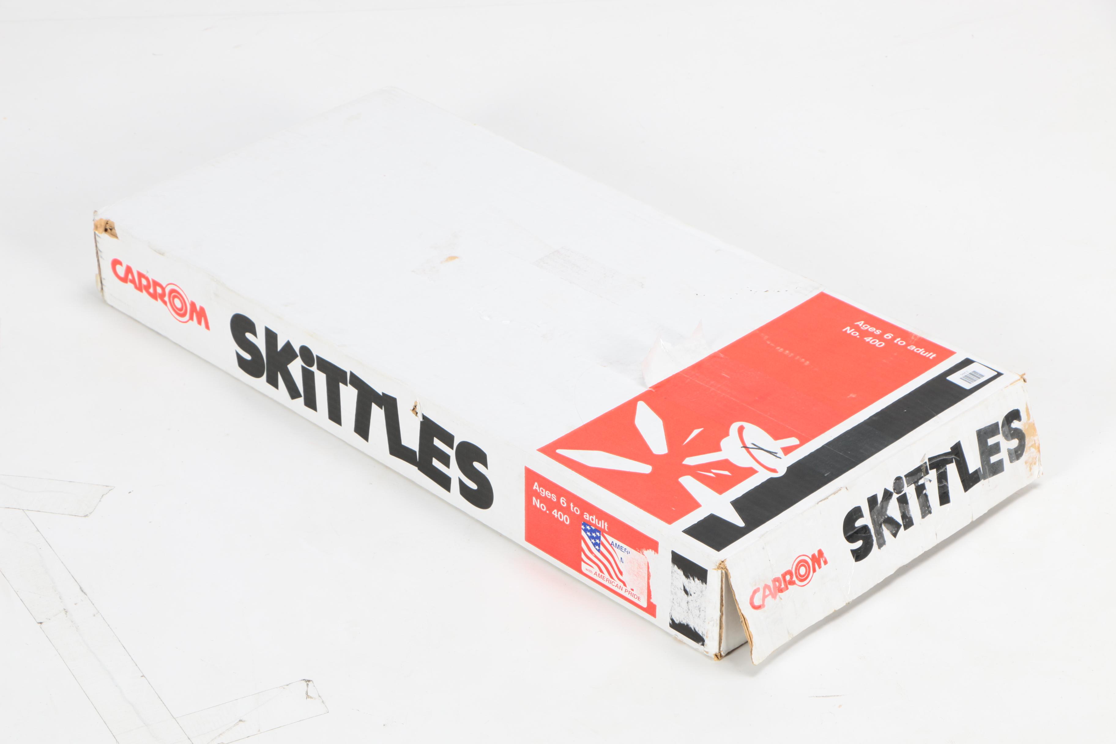 Carrom Skittles Wooden Game Set