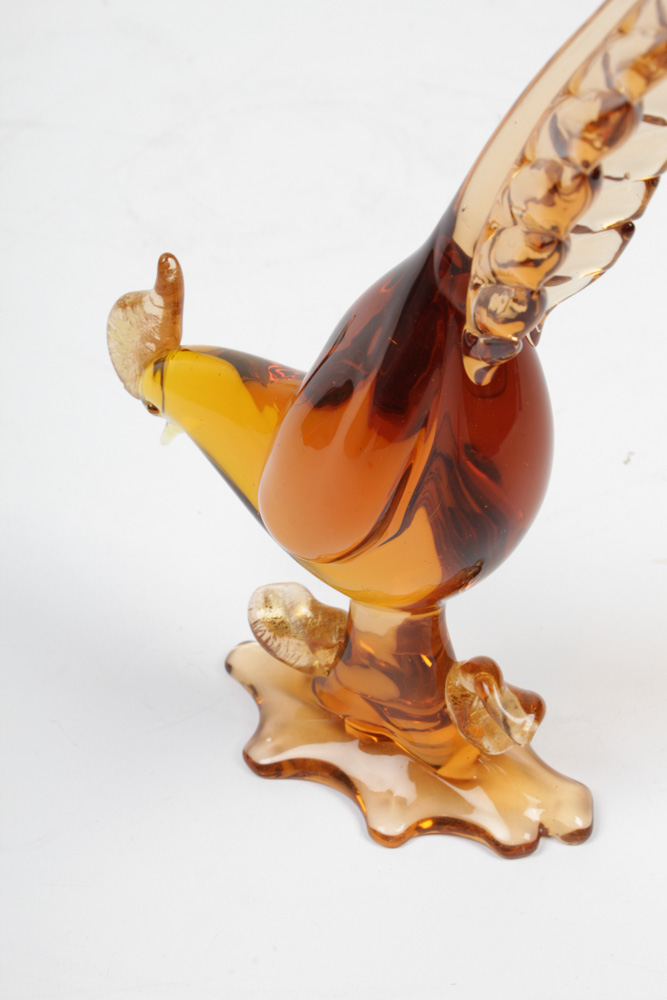 Vintage Italian Murano Glass Bird
