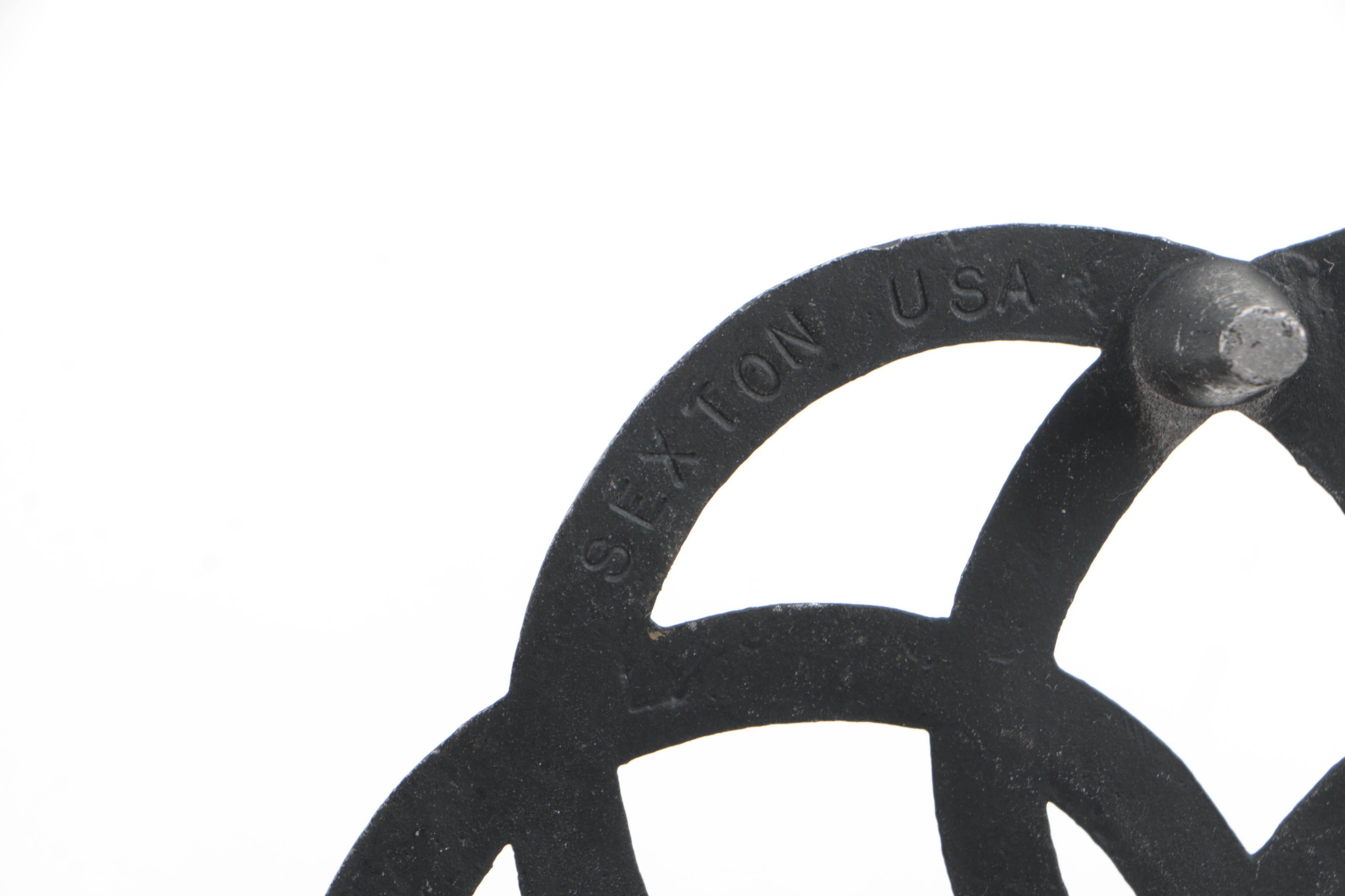 Vintage and Contemporary Iron Trivets Featuring Sexton