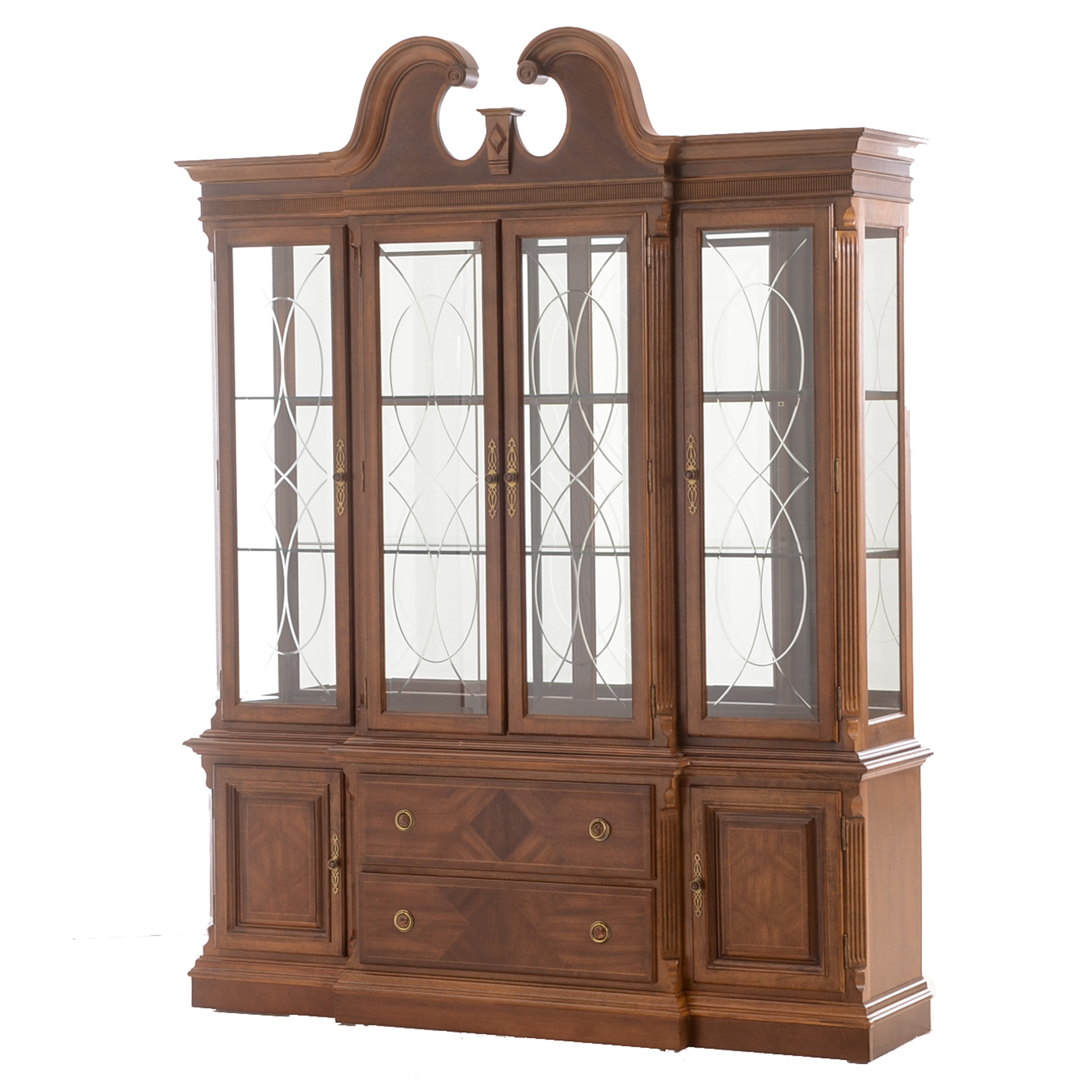 Federal Style Breakfront China Cabinet by Alexander Julian