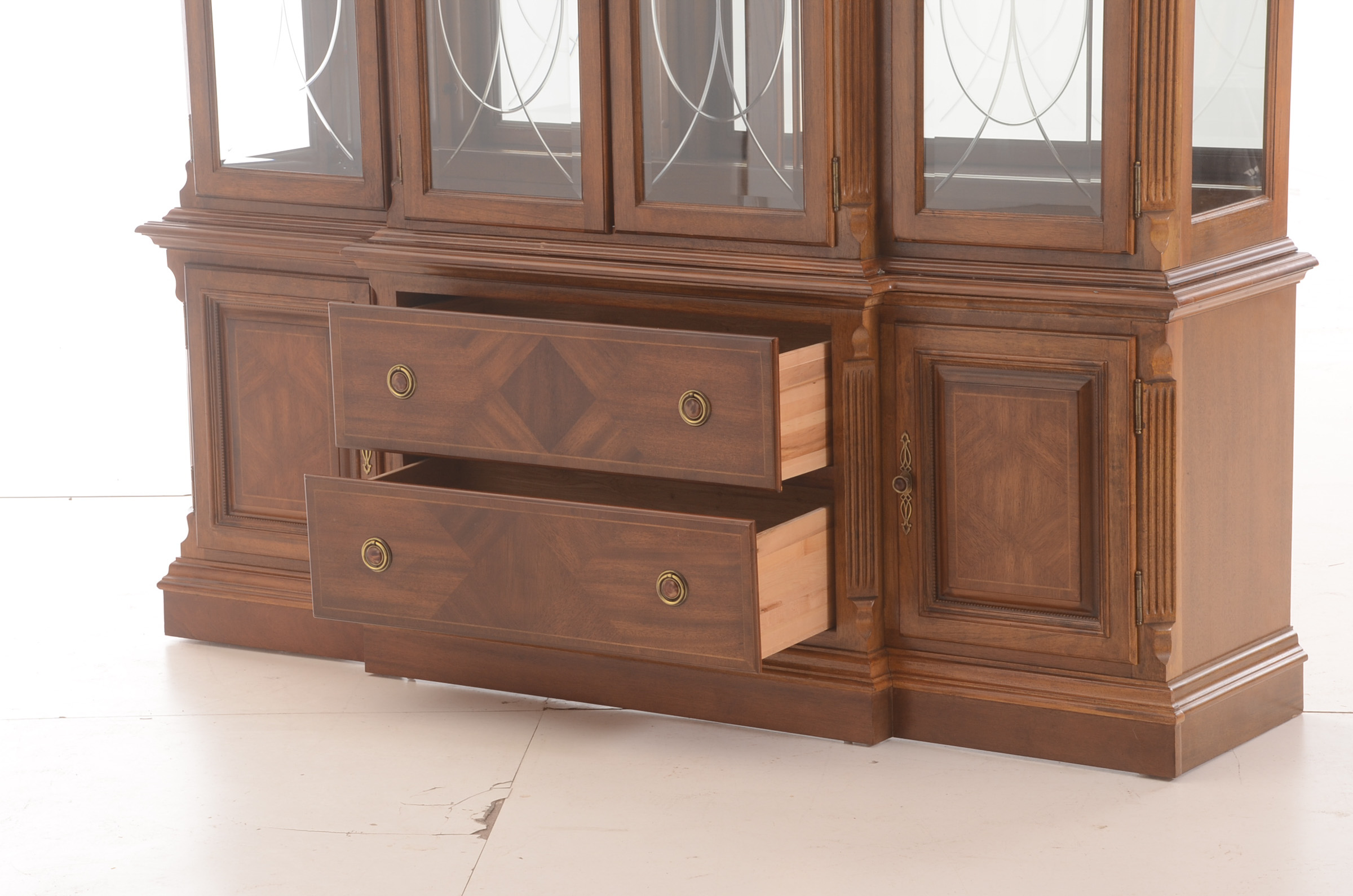 Federal Style Breakfront China Cabinet by Alexander Julian