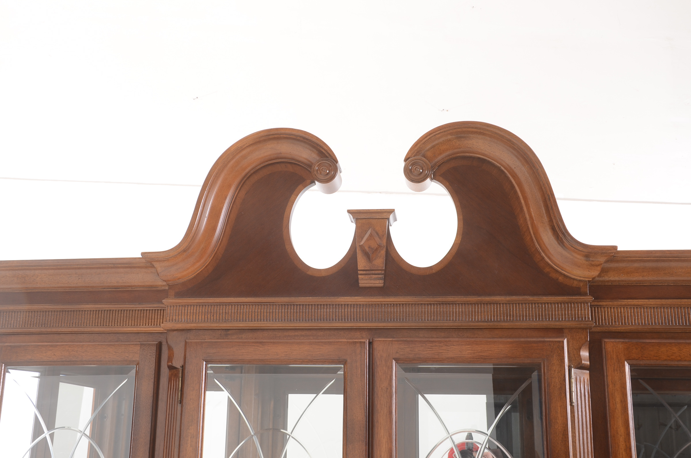 Federal Style Breakfront China Cabinet by Alexander Julian