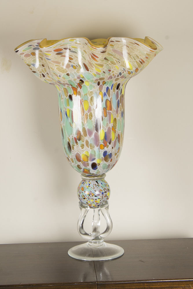 Blown Art Glass Vase
