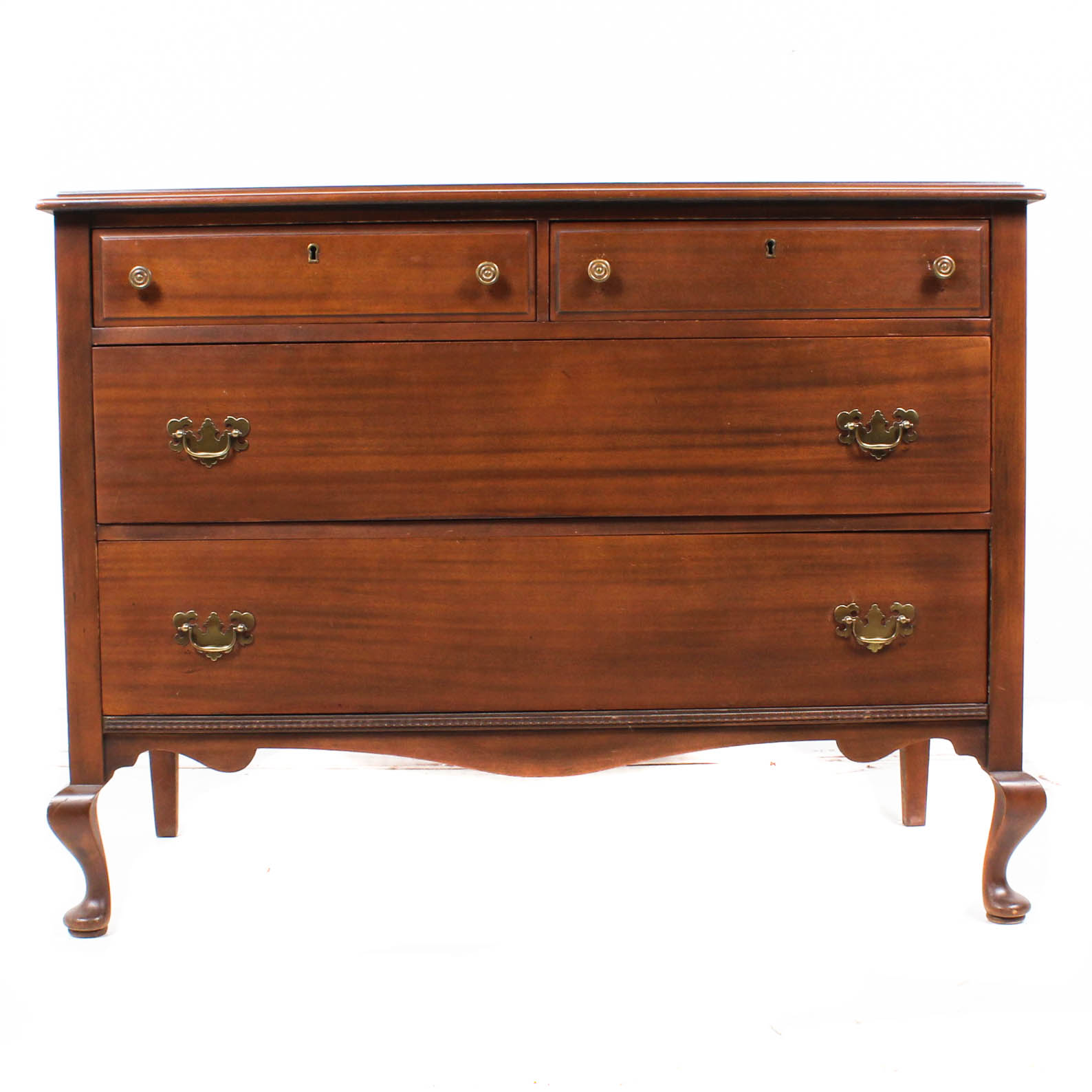 Vintage Estey Co. Chippendale Style Solid Wood Dresser