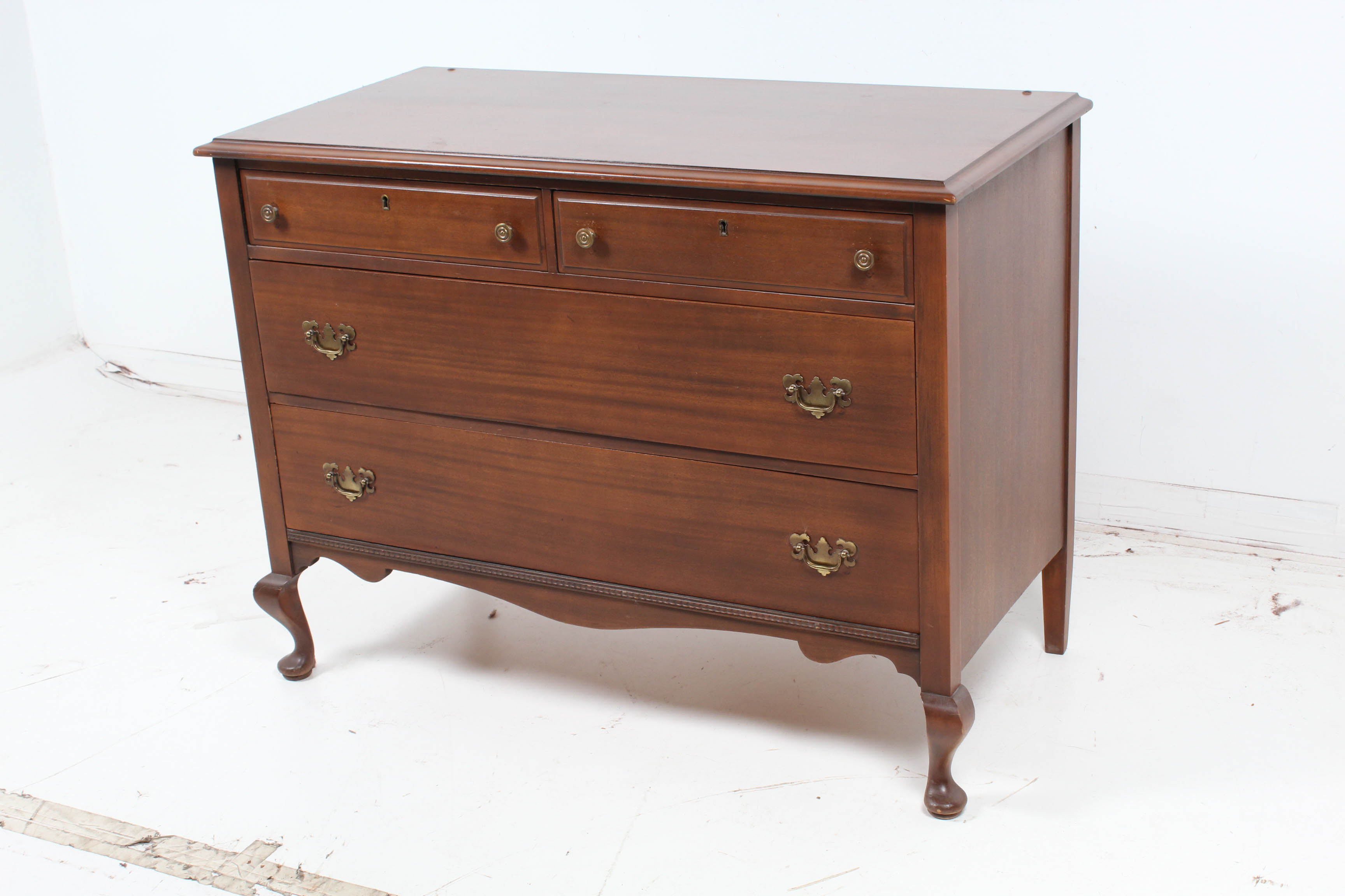 Vintage Estey Co. Chippendale Style Solid Wood Dresser