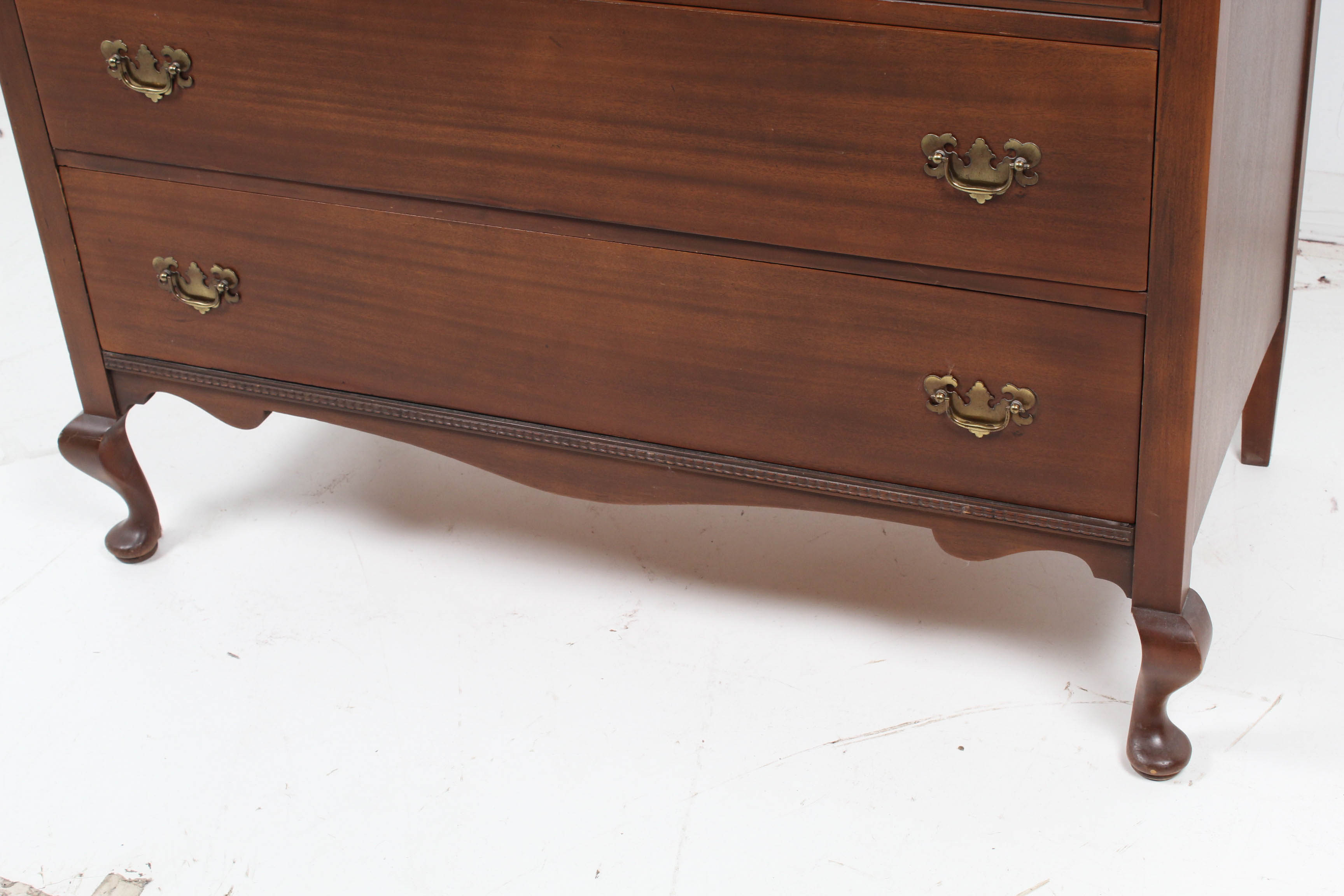 Vintage Estey Co. Chippendale Style Solid Wood Dresser