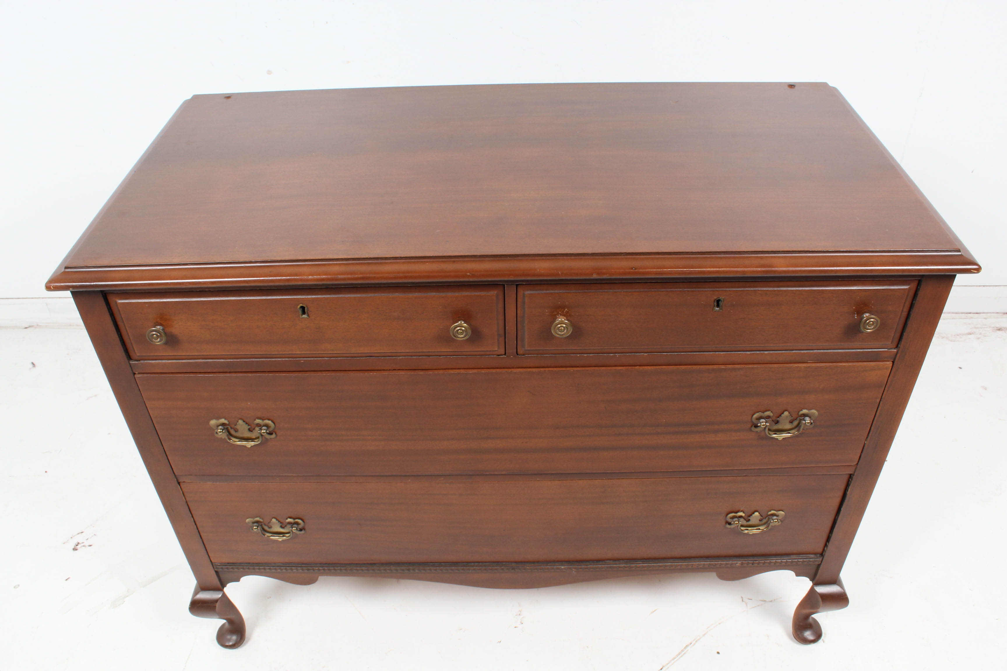 Vintage Estey Co. Chippendale Style Solid Wood Dresser