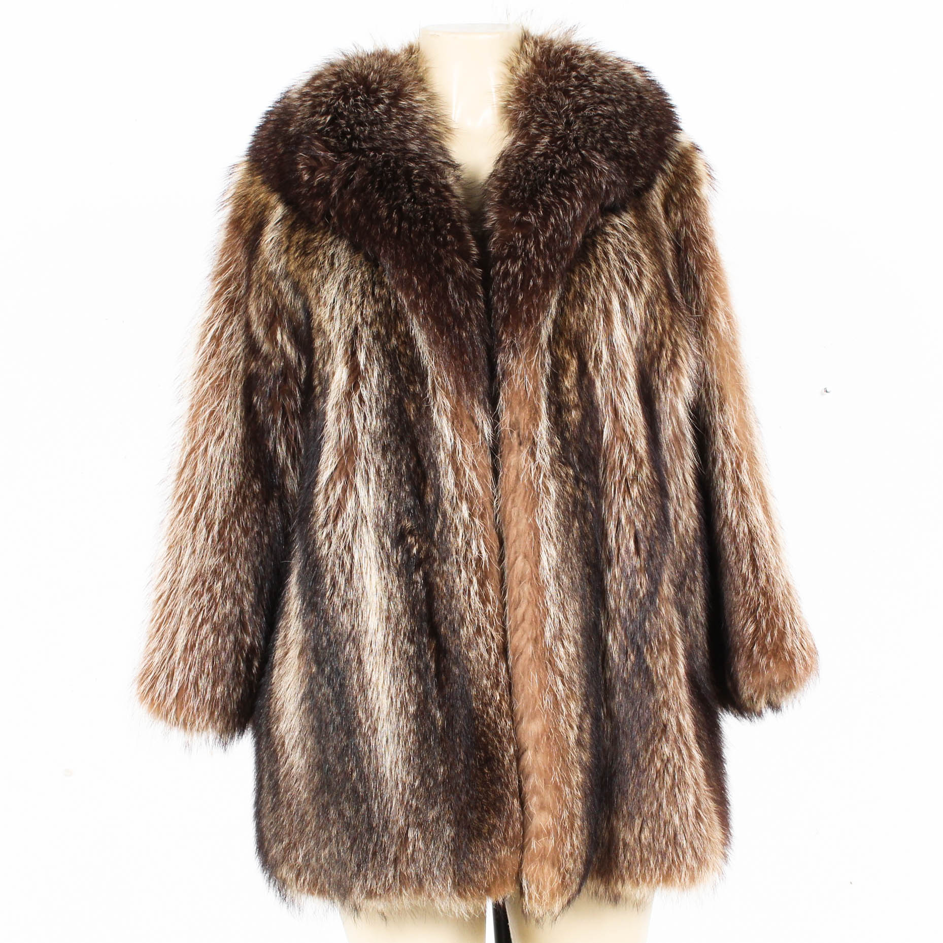 Vintage Raccoon Fur Coat