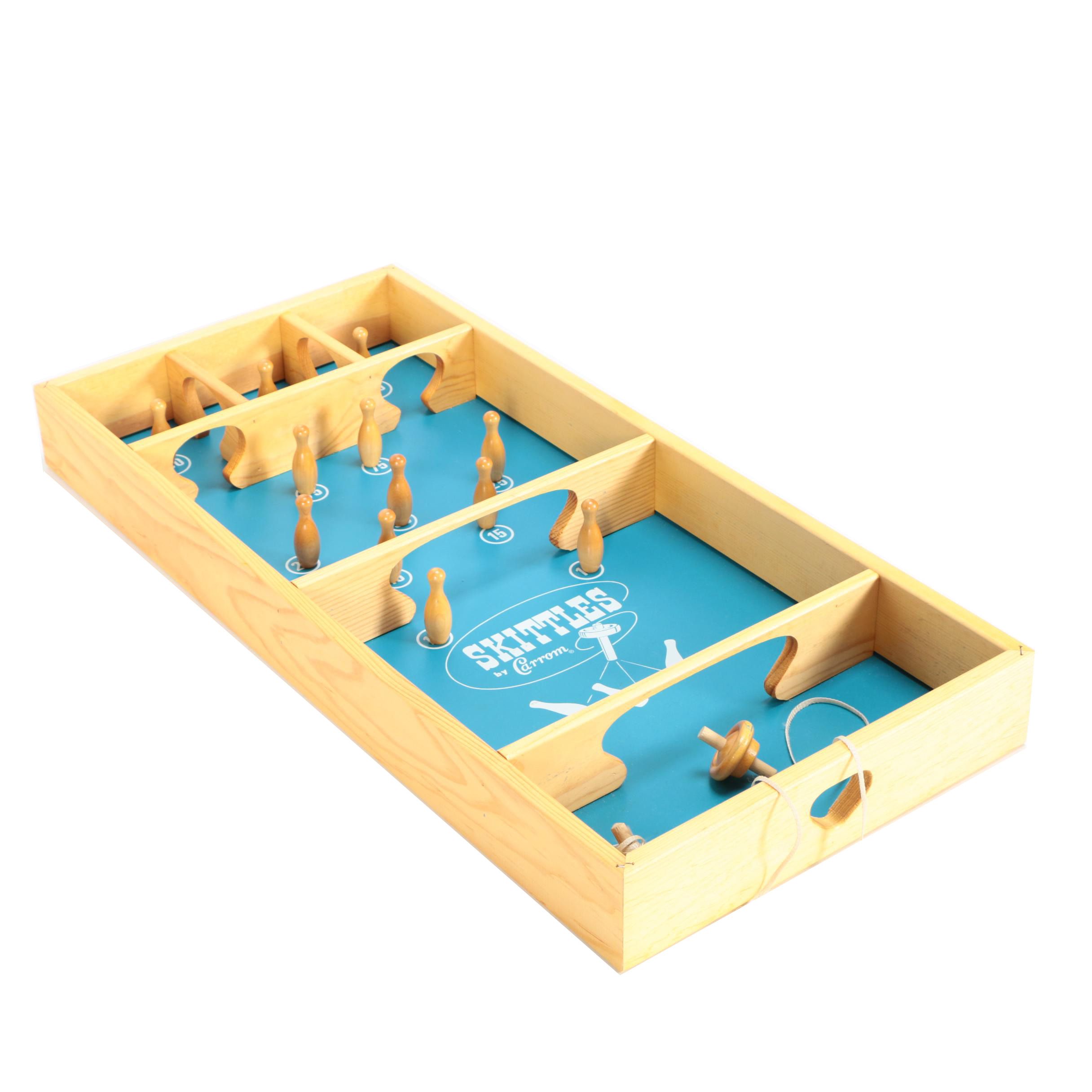 Carrom Skittles Wooden Game Set